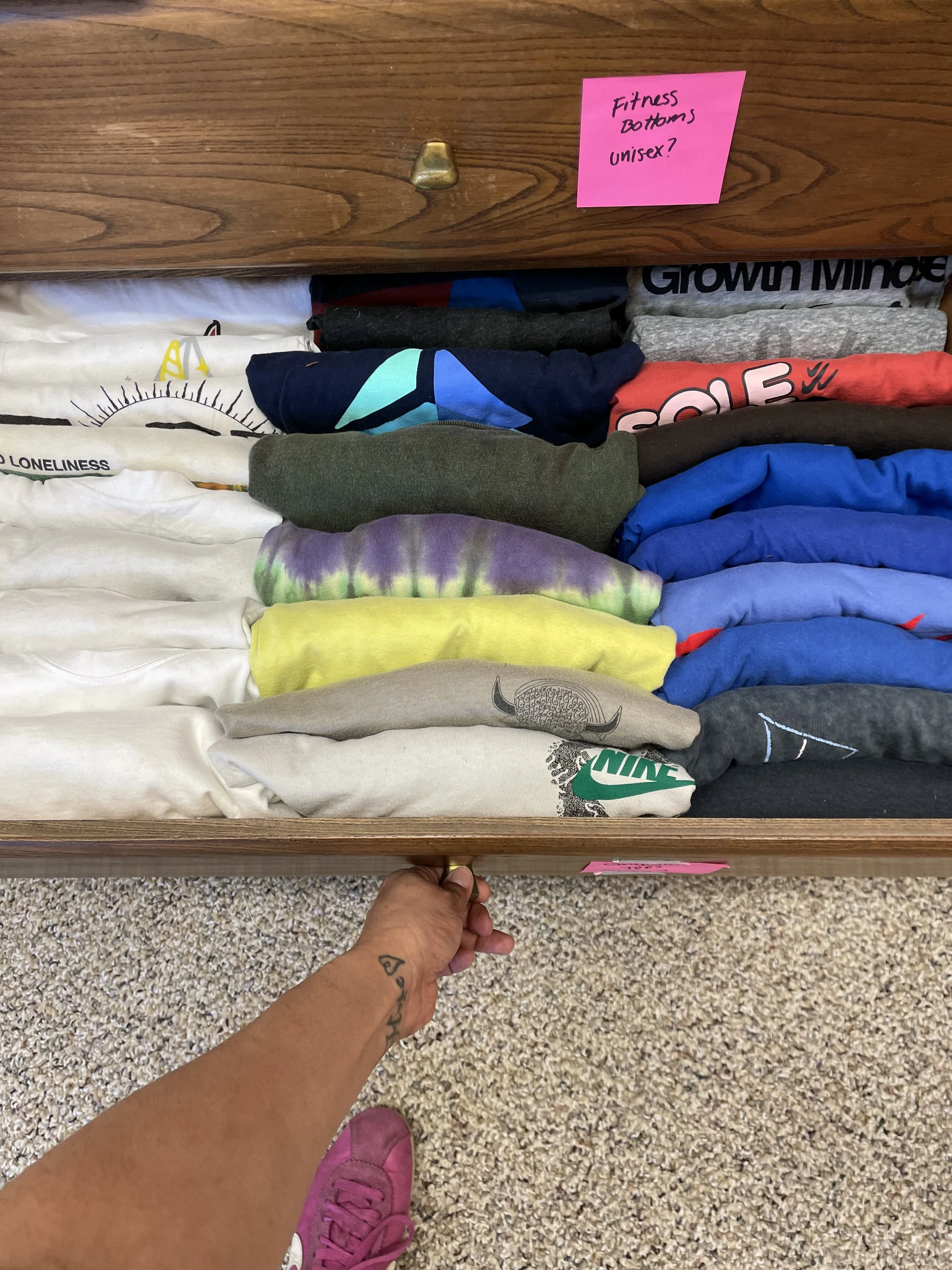 Organized T-shirt Drawer 