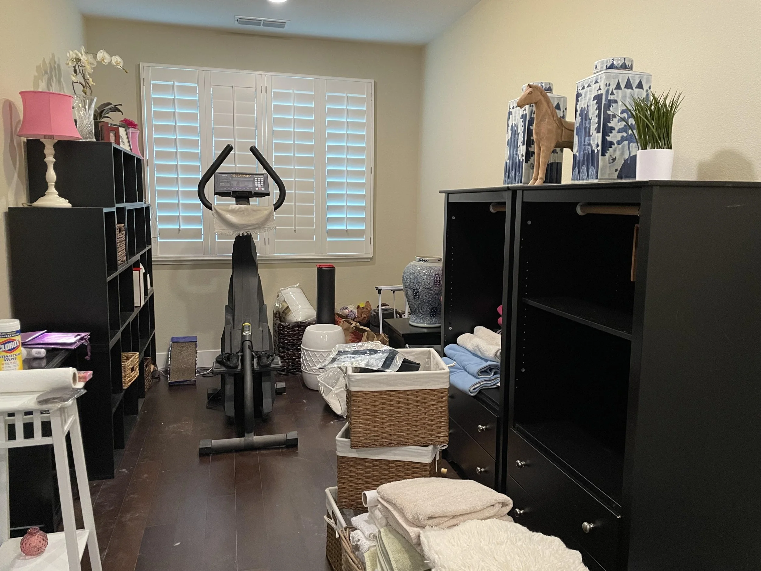 Unorganized messy space