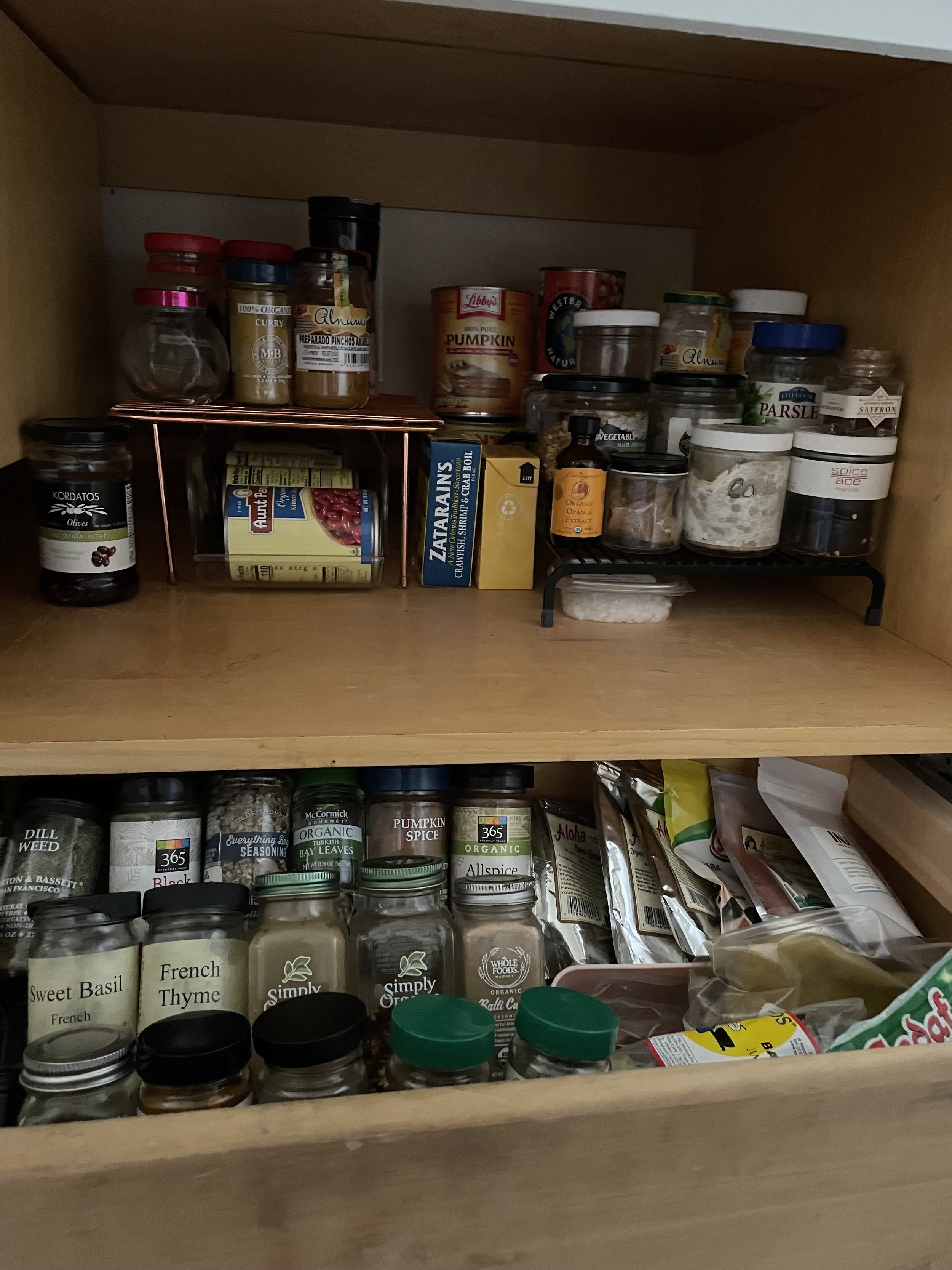 Organized Kitchen Cabinet