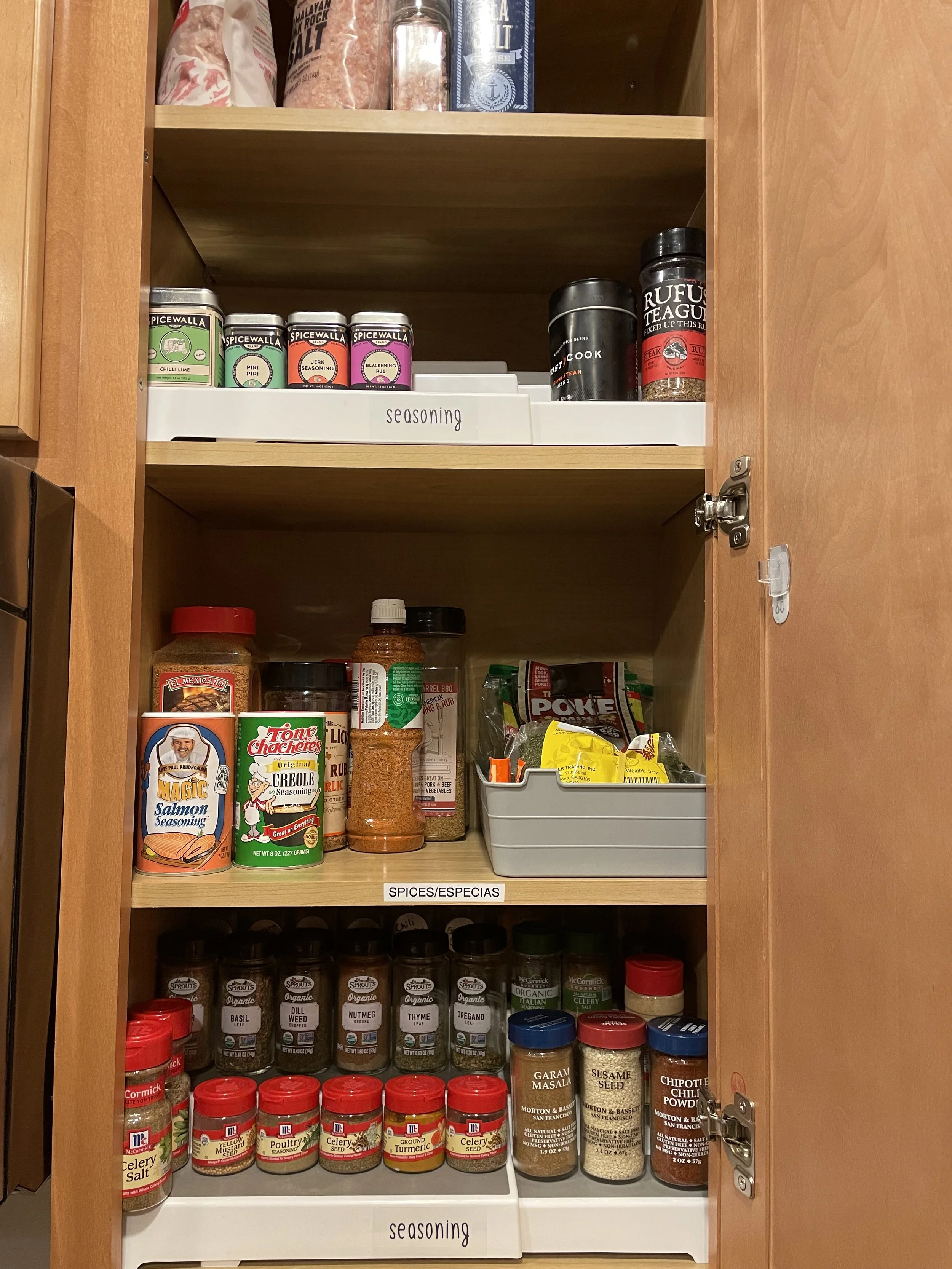 Organized Seasoning Cabinet 
