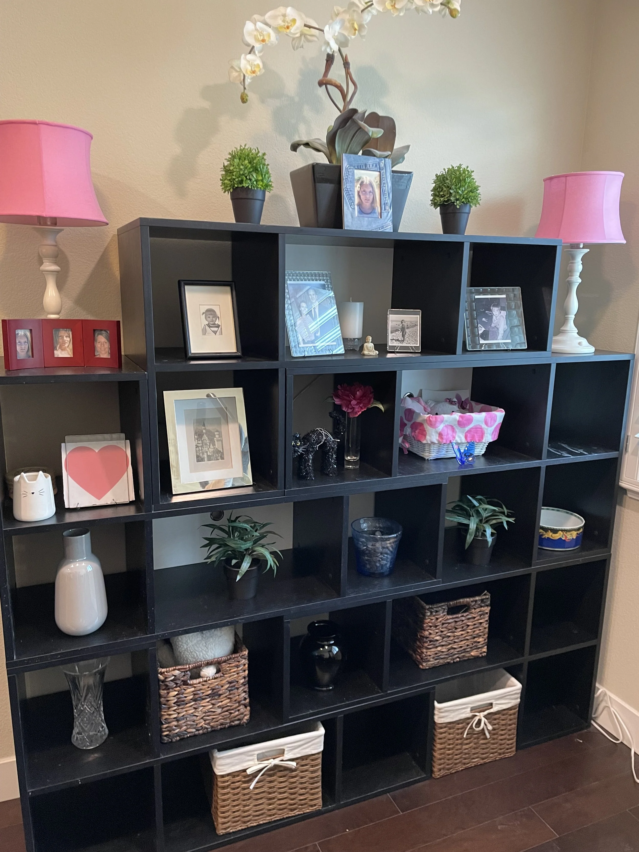 Organized Cubie shelves