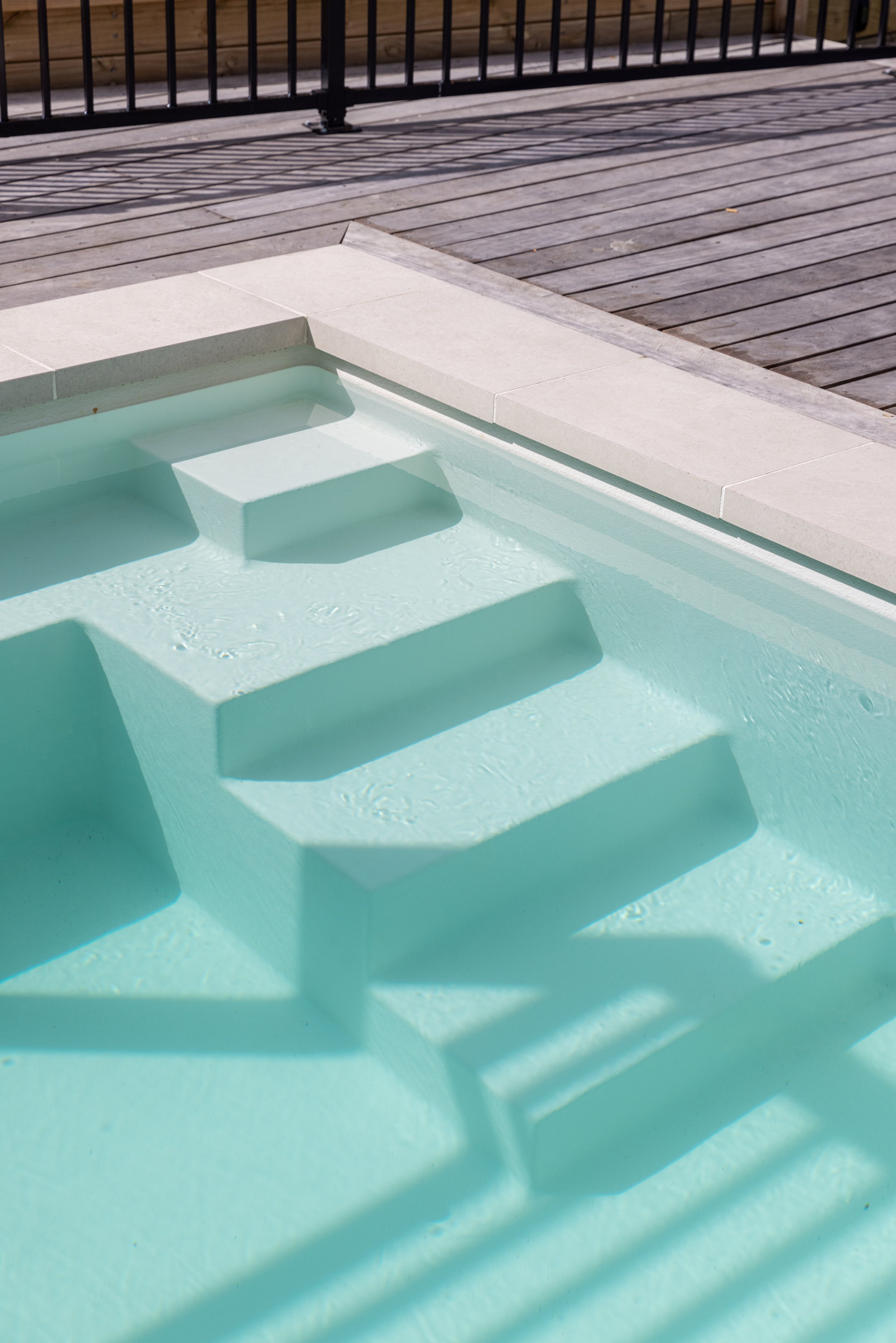 Custom swimming pool steps - how to add style and function to your pool ...