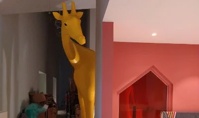 Giraf voor Het Jeroen Pit Huis