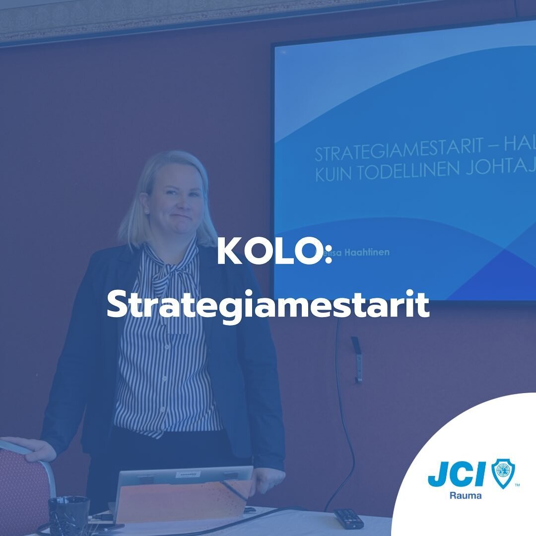 P&auml;&auml;simme t&auml;n&auml;&auml;n Strategiamestarit &mdash; hallitse pelisi kuin todellinen johtaja -teemaisella koulutuslounaalla kuuntelemaan kamarimme oman strategia-ammattilaisen Melisa Haahtisen oppeja menestykseen johtavista strategioist