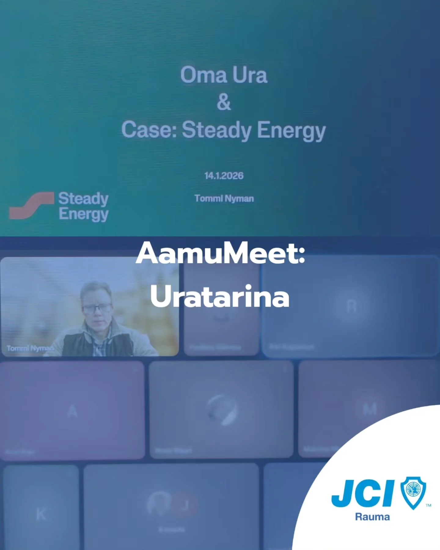 AamuMeet: Uratarina ✨

Vuonna 2026 AamuMeeteiss&auml; tutustutaan mielenkiintoisten henkil&ouml;iden uratarinoihin ja ty&ouml;uran aikana kertyneisiin oppeihin. T&auml;m&auml;n sarjan avasi pitk&auml;n uran energia-alalla tehnyt Tommi Nyman. 

Tommi 