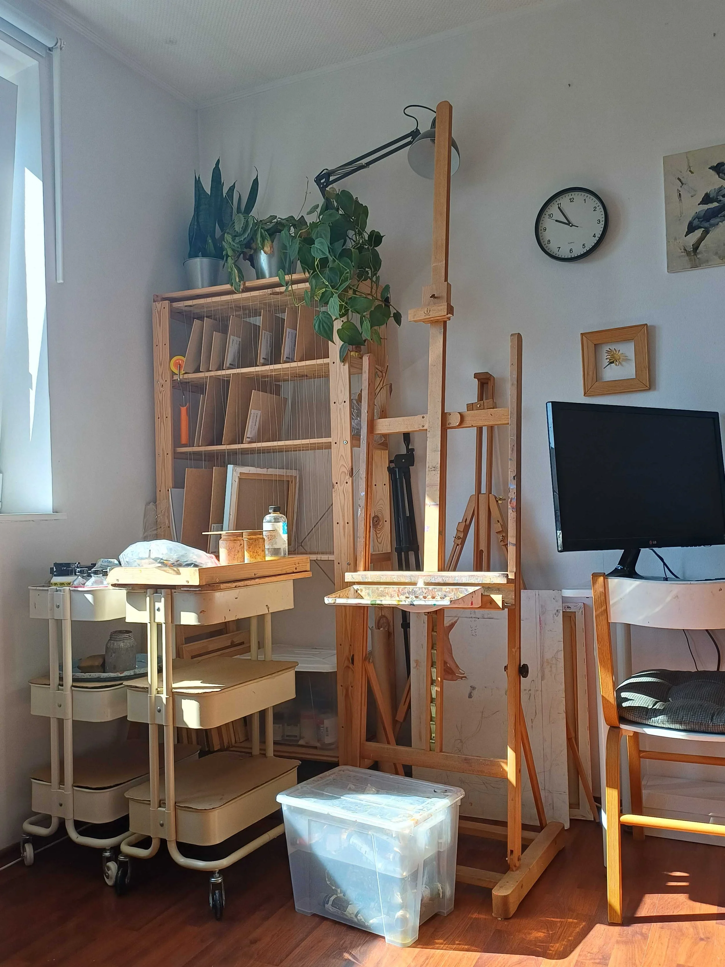Painting Studio of Artist Andreea Cataros in Transylvania