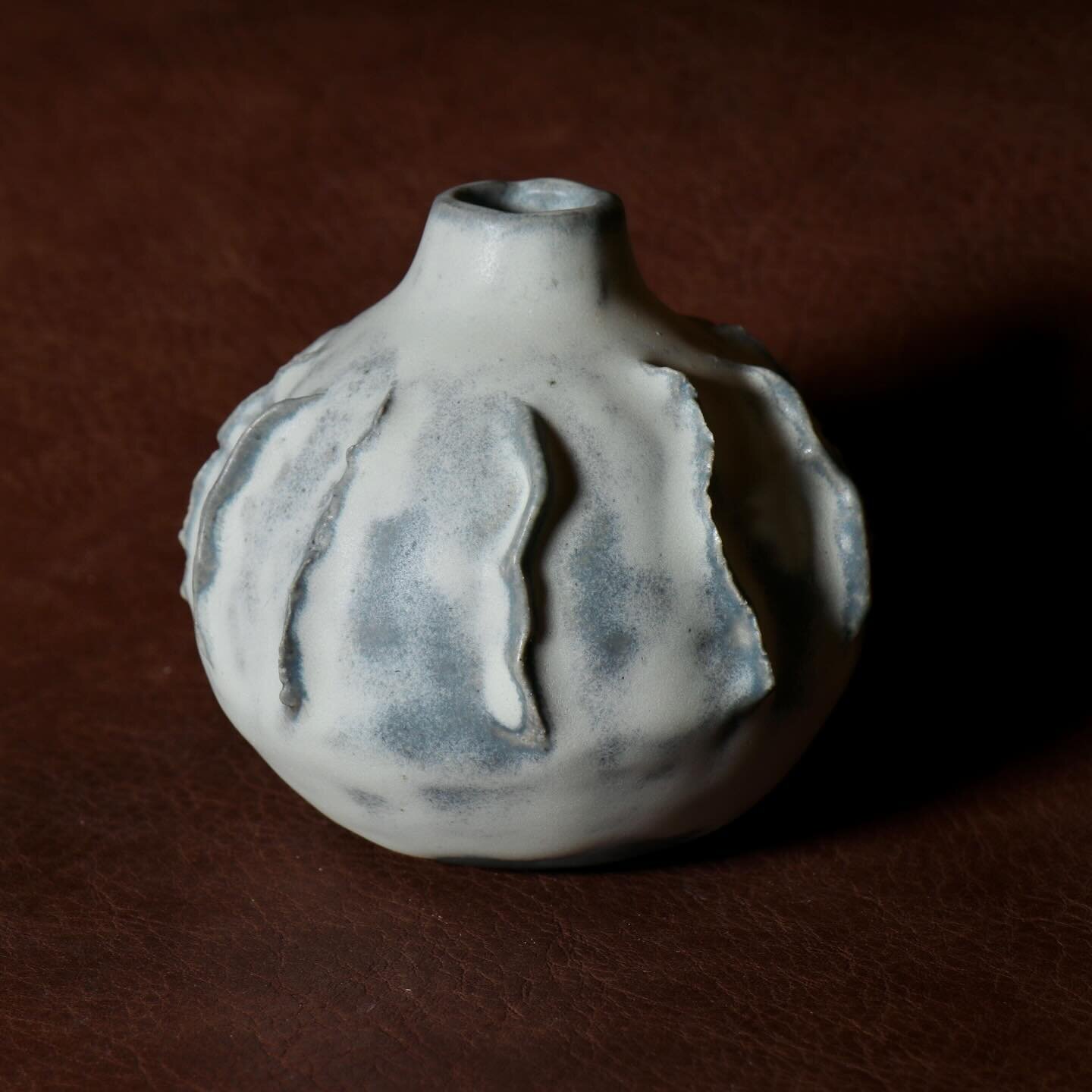 A ceramic diffuser inspired by the ocean. Can also be used as a round-belly vase.

Hand built and brush glazed.
Stoneware. Fired to Cone 6.
.

#potterystudio #potterylife #instapottery #potteryofinstagram  #potteryartist #potteryart #potterymaking 
#