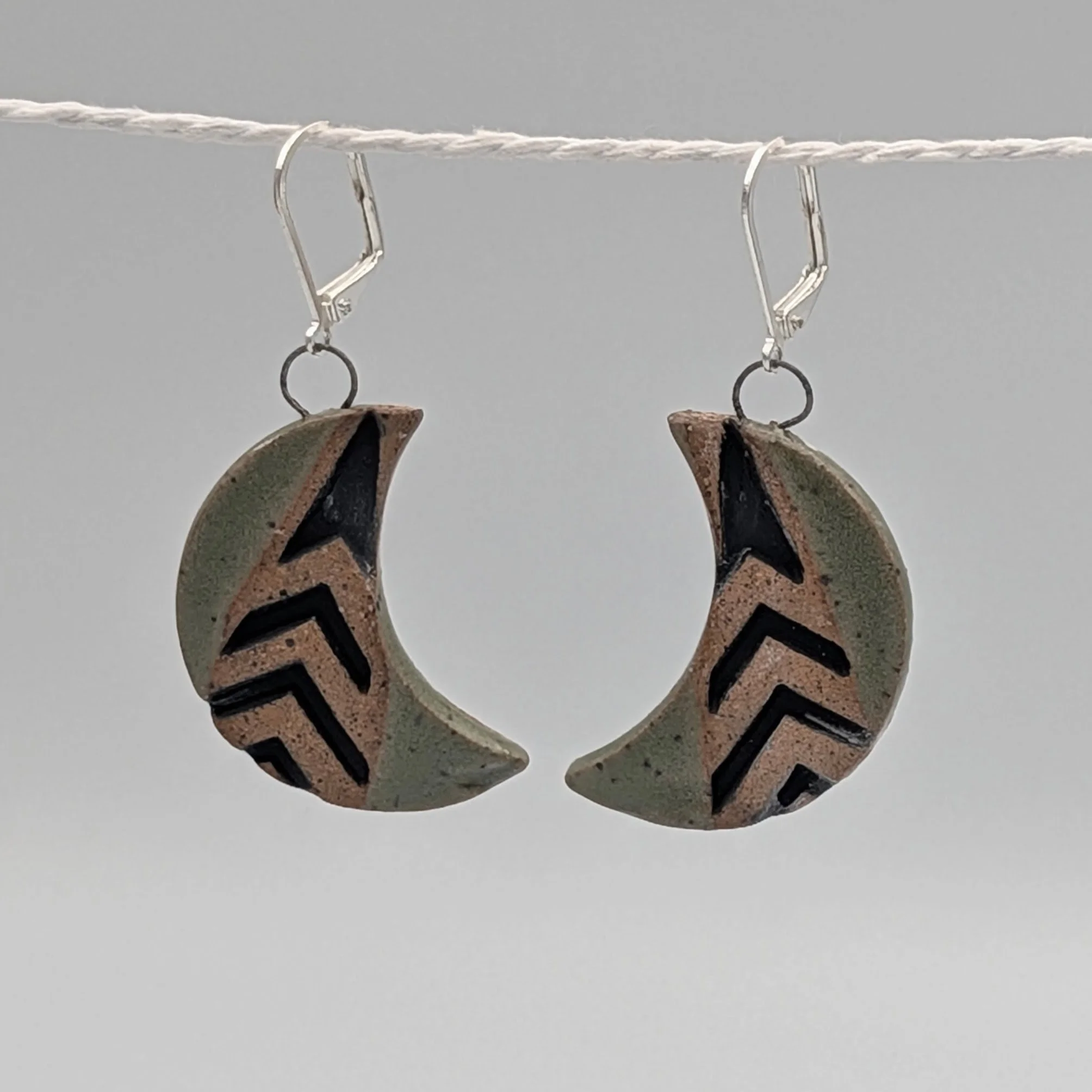 Moss Crescent Dangles