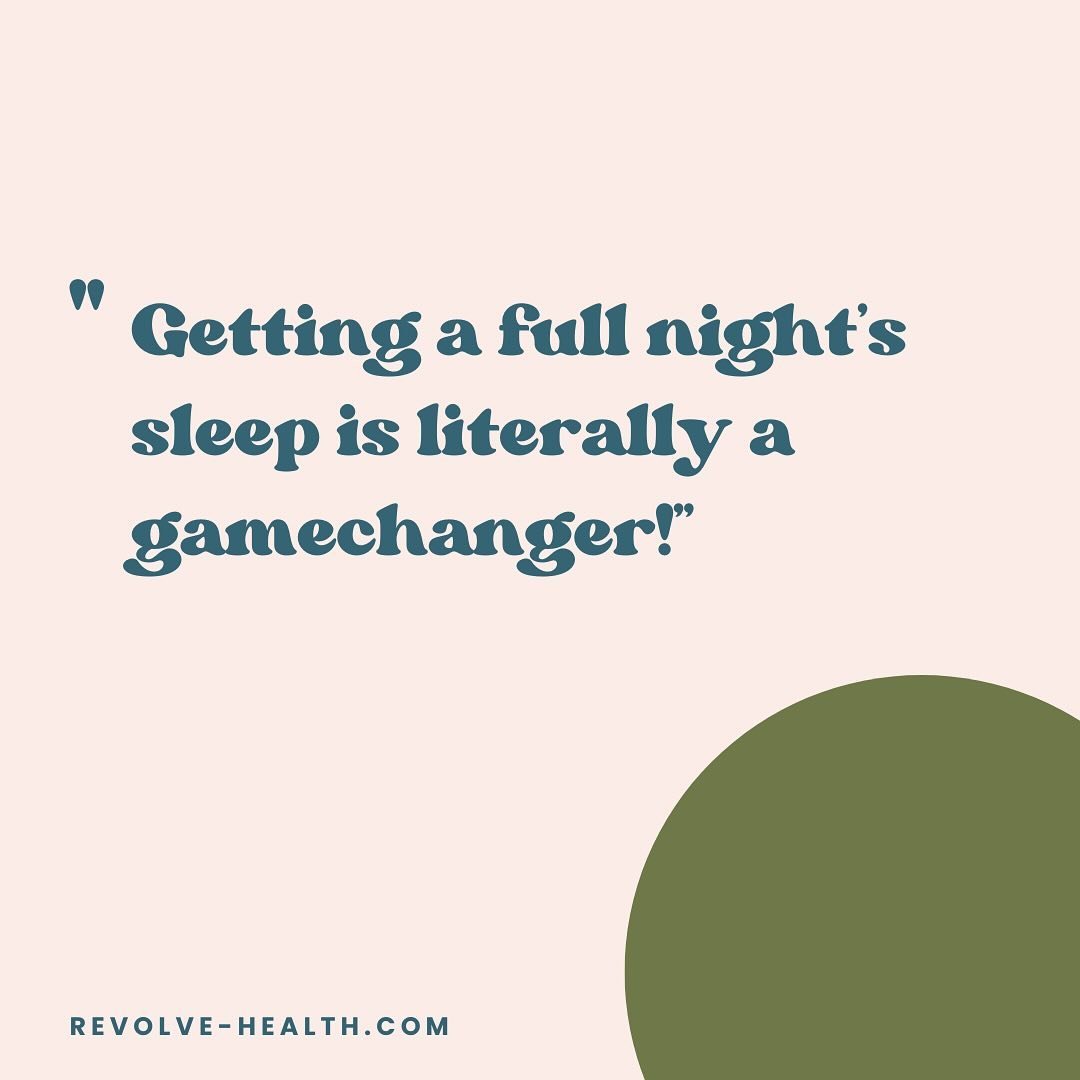 What can you do with a full night&rsquo;s sleep? 

So many women don&rsquo;t know that insomnia is a common symptom of perimenopausal hormone changes. When we correct these imbalances, and you actually feel well rested for once, it&rsquo;s amazing wh