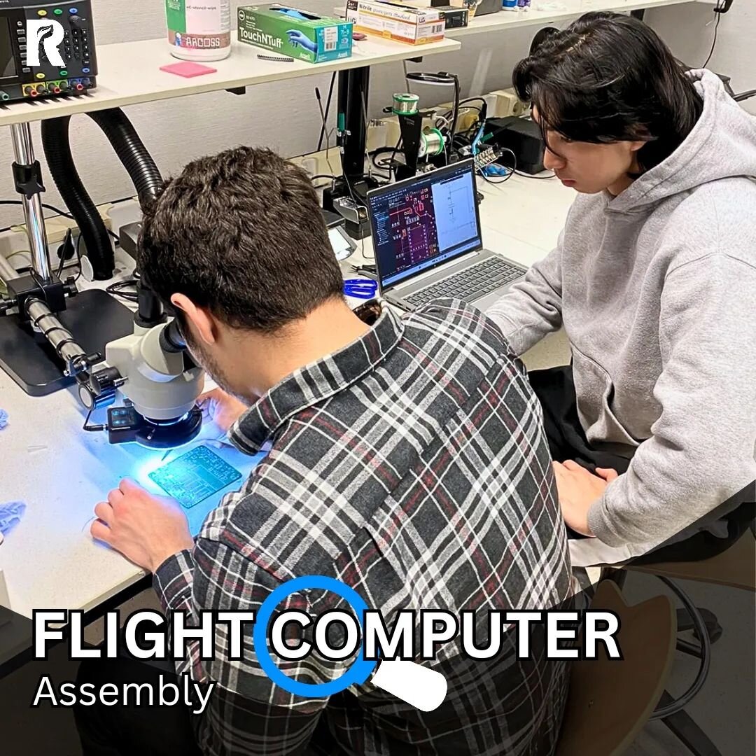 Our electronics team is working on assembling the flight computer for our MK5 Rocket!🚀 Let us take you behind the scenes! 

Step one: cleaning the PCB and stencil with Isopropyl Alcohol. 
Step two: applying solder paste to the pads using a stencil, 
