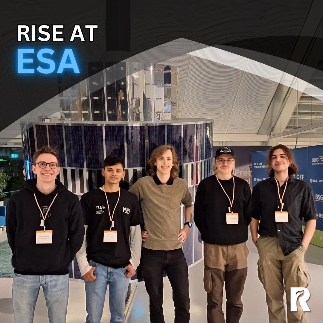 RISE at ESA 🚀 

Last Thursday, Nathan and Nadeem attended the monthly NL Space Campus Network &amp; Drinks event at ESA BIC, representing RISE. 💥

They got the great opportunity to talk to companies with key players in the space industry, including