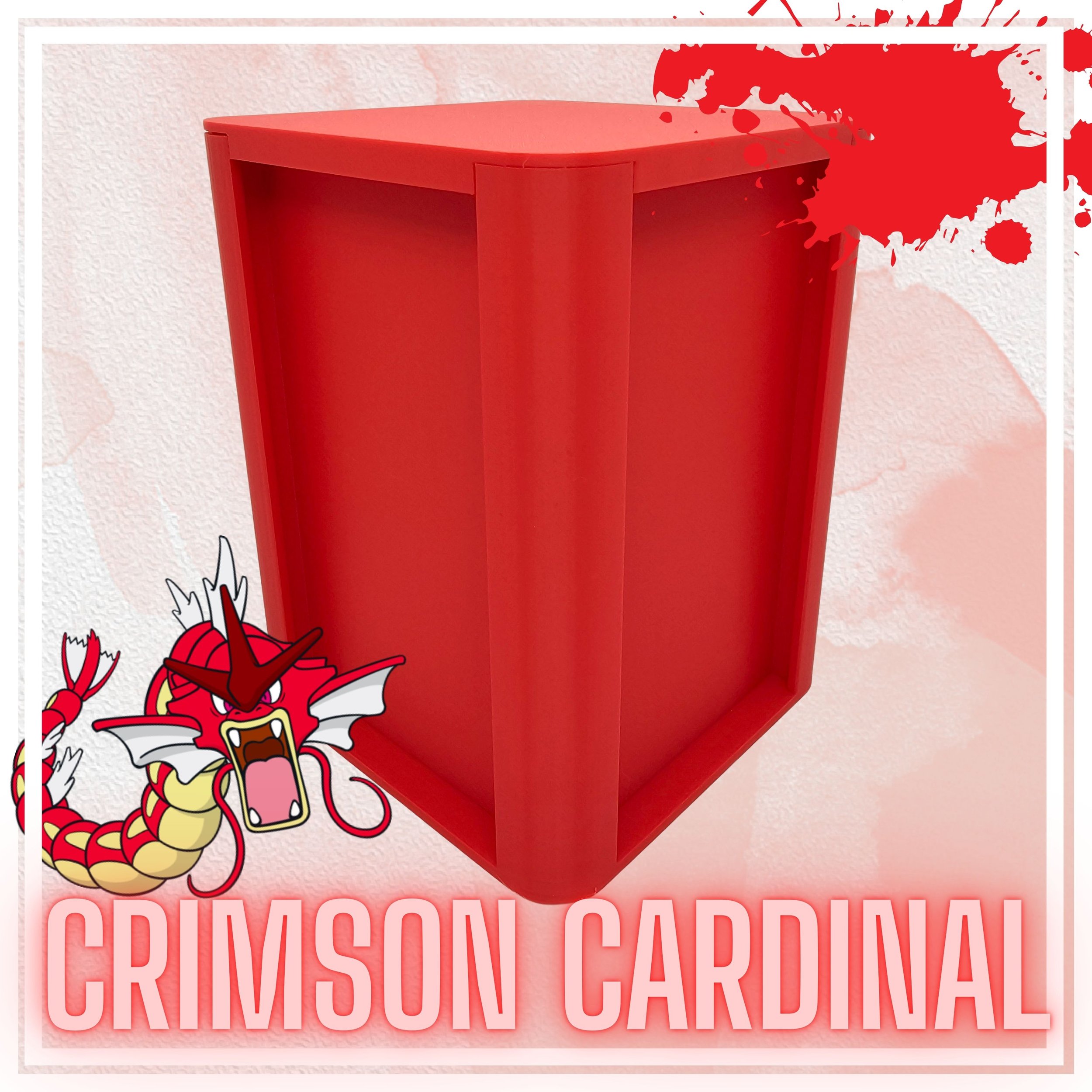 CRIMSON CARDINAL SLAB DISPLAY CASE