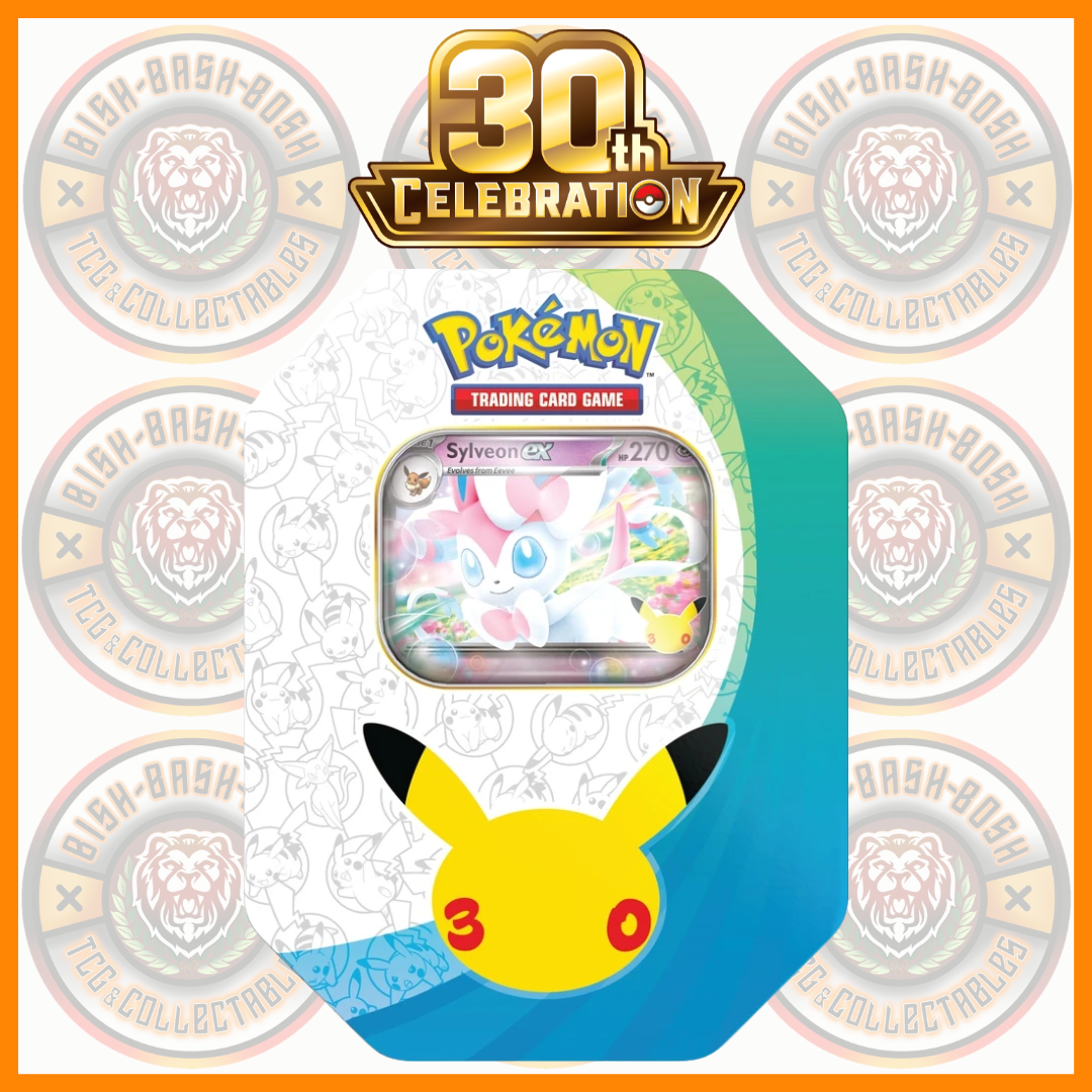Pokemon 30th Anniversary Sylveon EX Tin