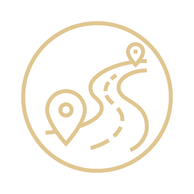Graphic of winding road