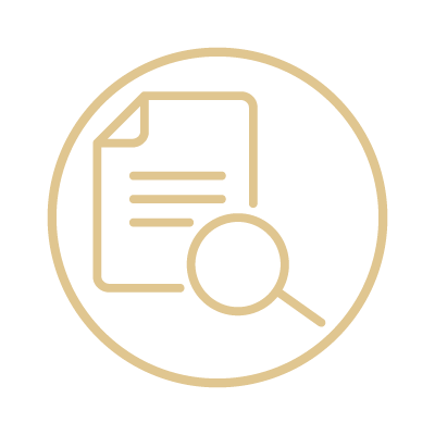 Image of document and magnifying glass
