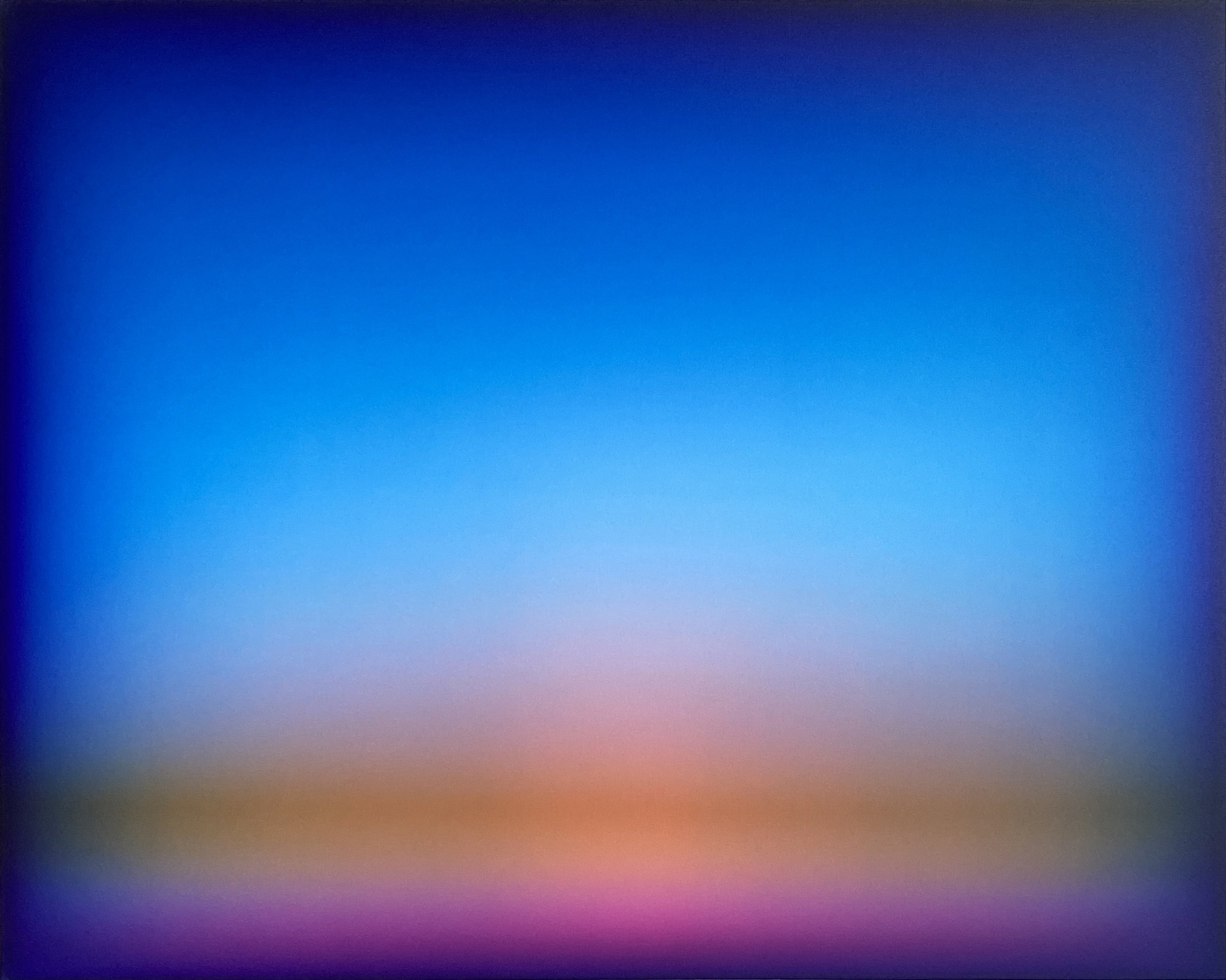 abstract color field sunset horizon oil painting by Patrick DeAngelis