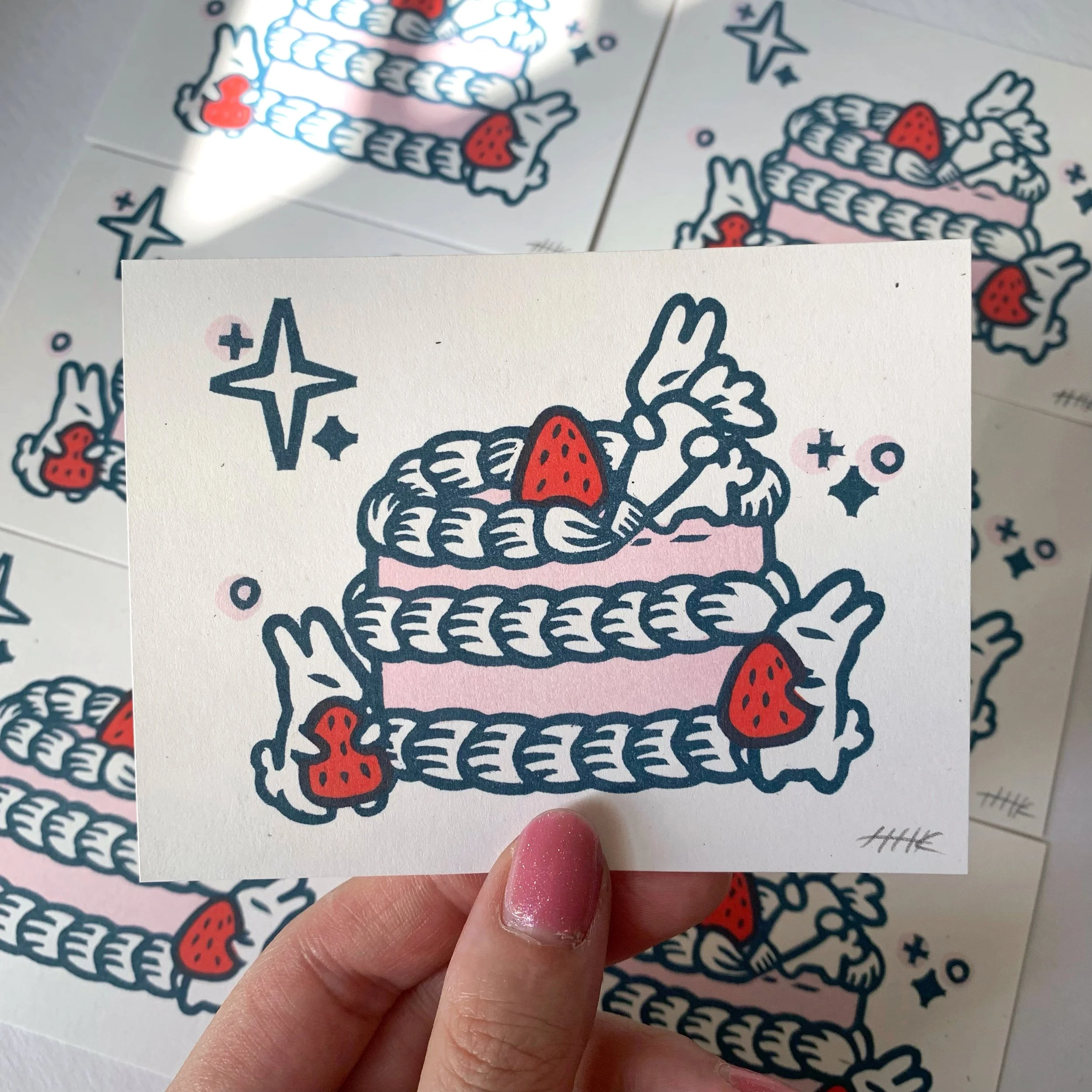 Strawberry Cake Buns