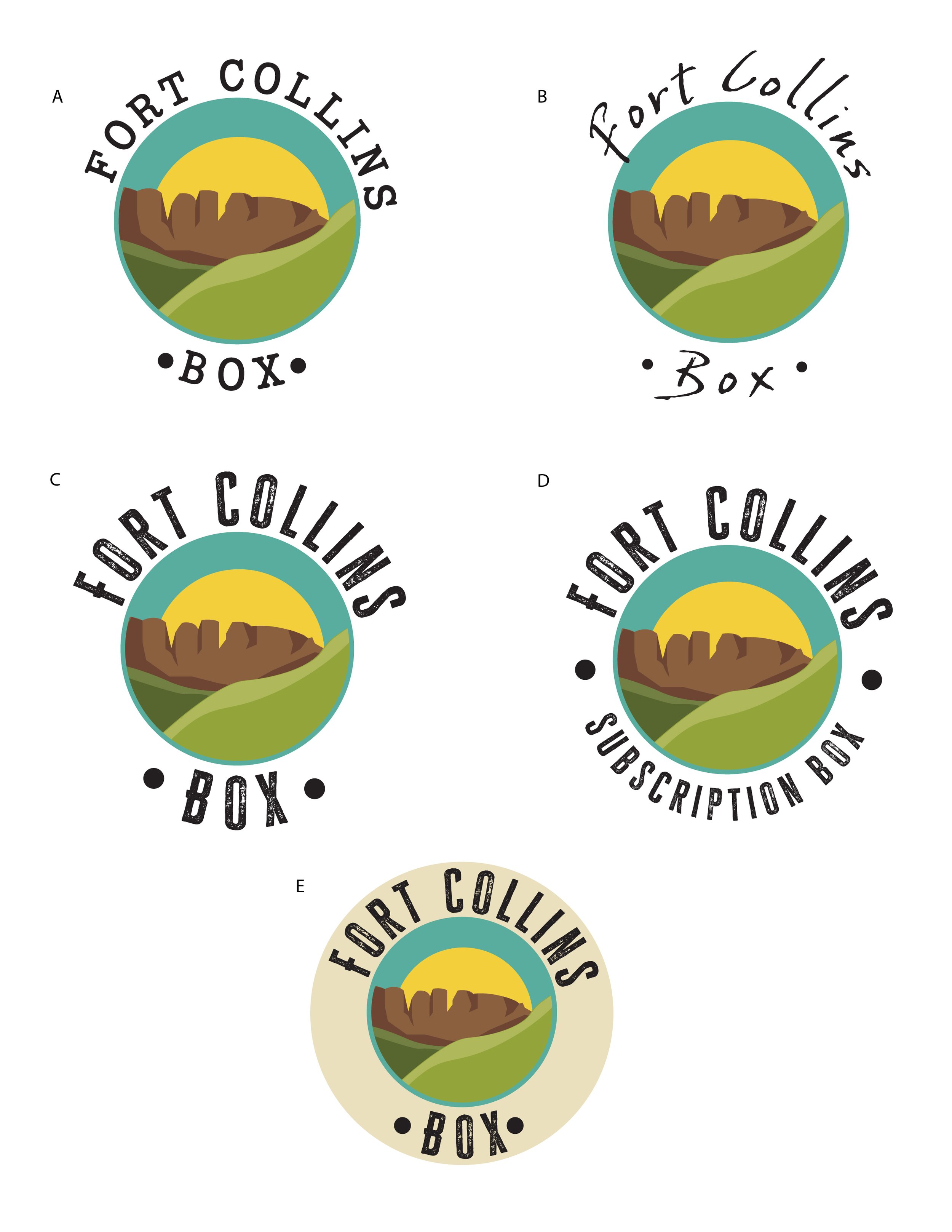 General logo concepts based on customer favorite sketch designs