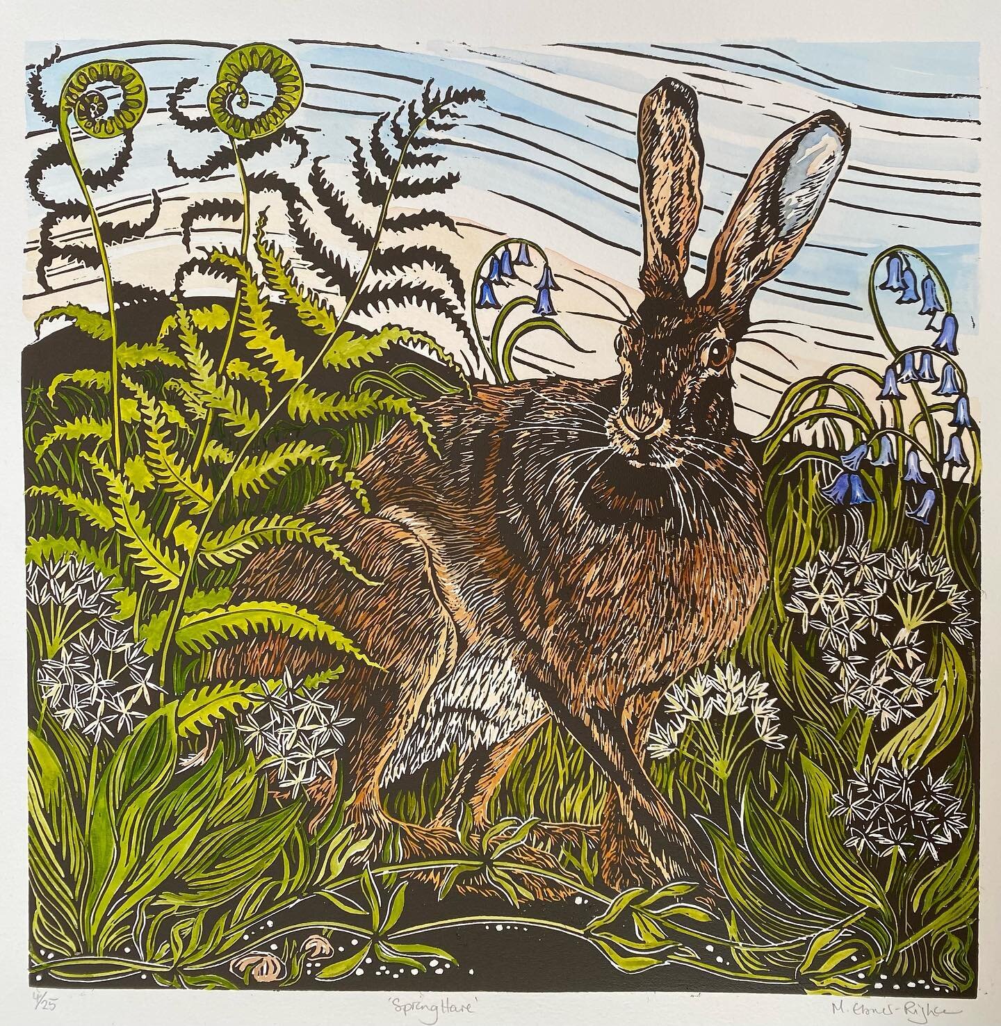 May is nearly here&hellip; the month that inspired me to make my Spring Hare prints. I will have a couple with me at the @tobygardenfest that will be taking place on Friday 28th and Saturday 29th April at Powderham Castle,  Exeter. #tobybucklandgarde