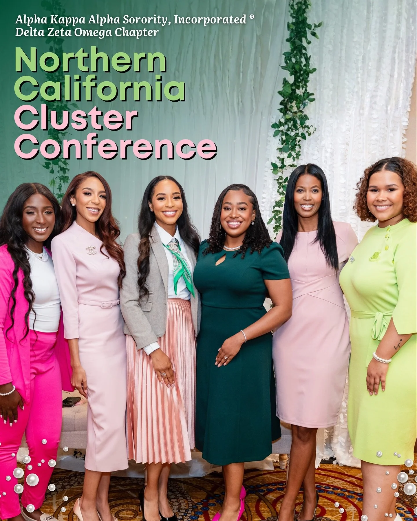 💕💚 Delta Zeta Omega Chapter of Alpha Kappa Alpha Sorority, Incorporated® had a phenomenal time attending the 2025 Northern California Cluster Conference in Fremont, California! 
✨ A weekend filled with sisterhood, service, and purpose as we co