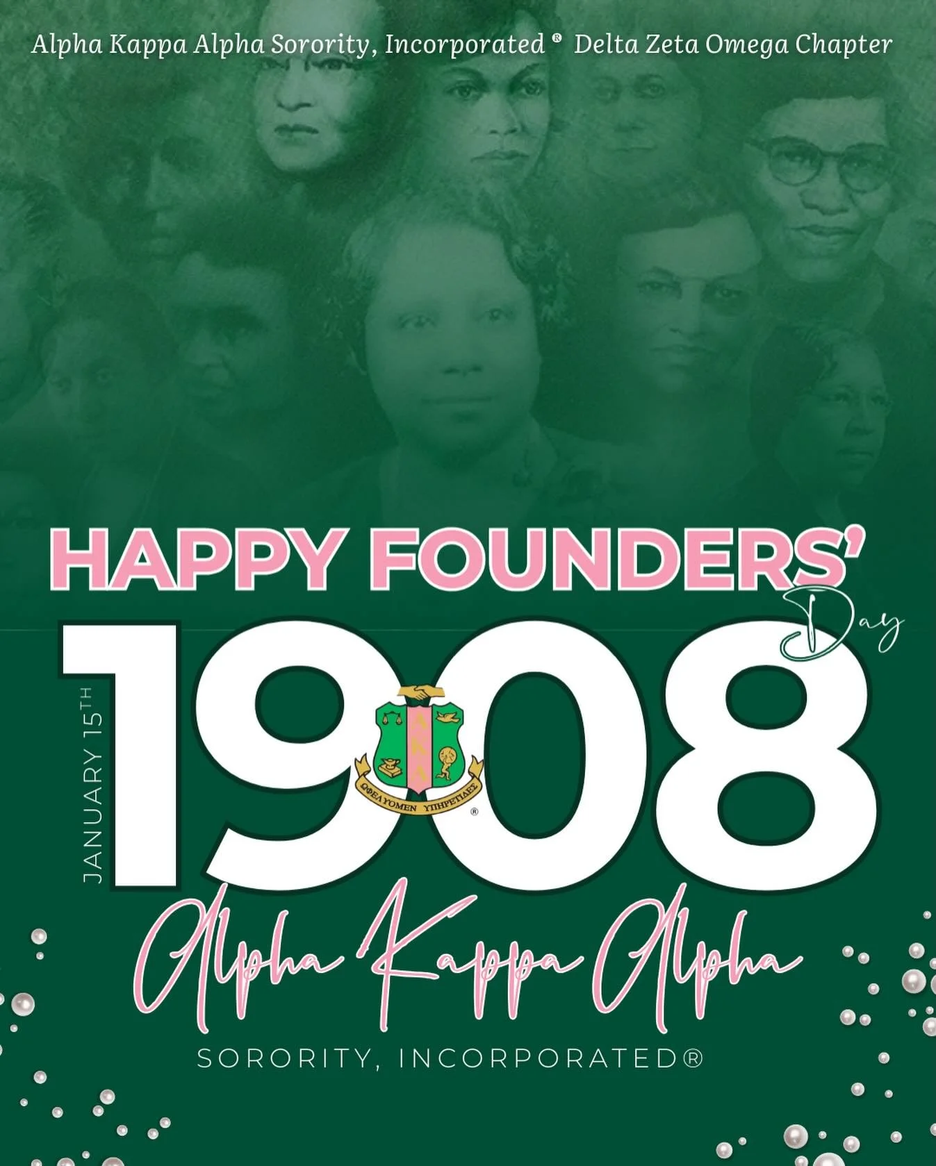 Alpha Kappa Alpha Sorority, Incorporated&reg; Delta Zeta Omega Chapter proudly celebrates 118 years of excellence, sisterhood, scholarship, and service. As devoted members of this great sisterhood, we honor our rich legacy, our visionary Founders, an