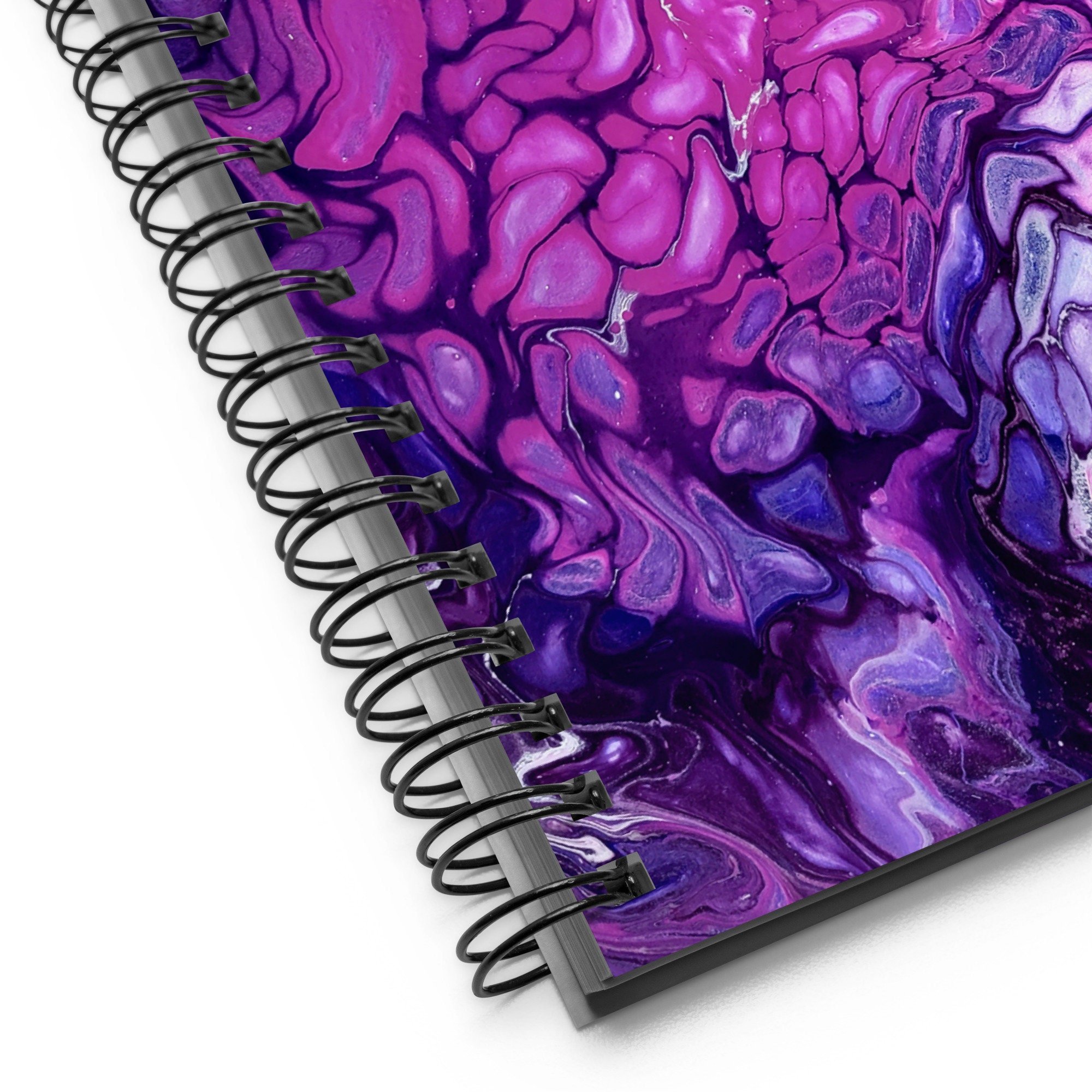 Spiral Notebook - "Purple's Paradise" - Dotted Page Journal - Liminal Layers