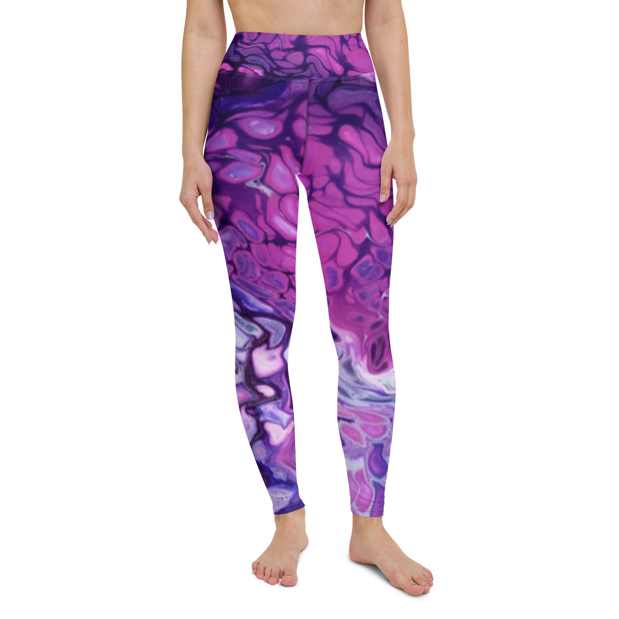 Women's Yoga Leggings - Purple's Paradise (Sizes XS to XL) - Liminal Layers