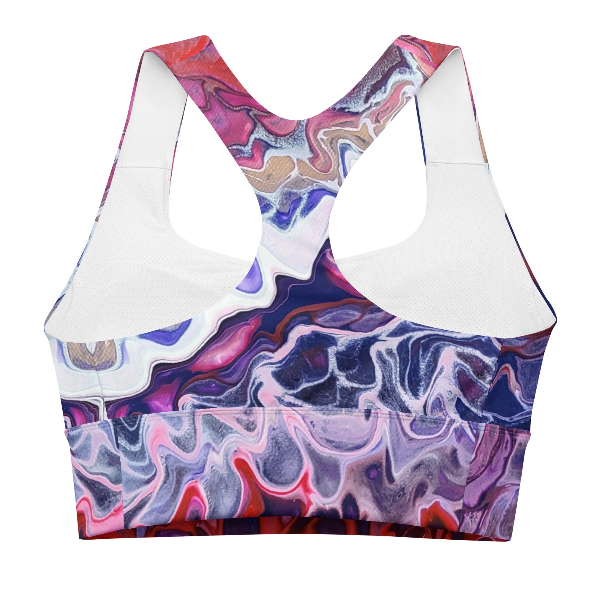 Longline Sports Bra - "Give Me a Kiss" - Women's Size XS to 3XL - Liminal Layers
