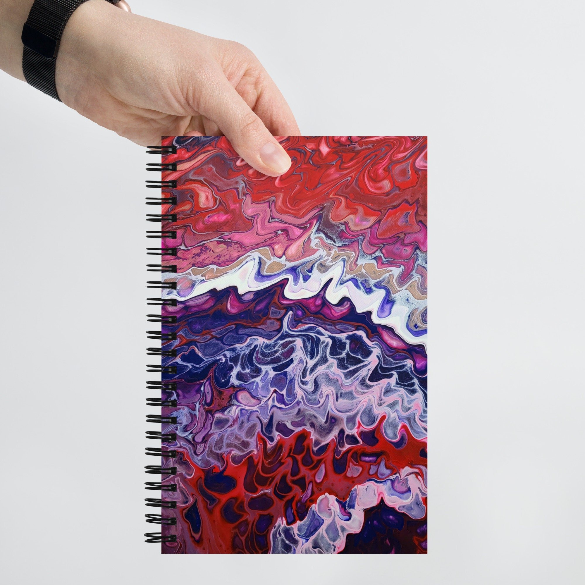 Spiral Notebook - "Give Me a Kiss" - Dotted Page Journal - Liminal Layers