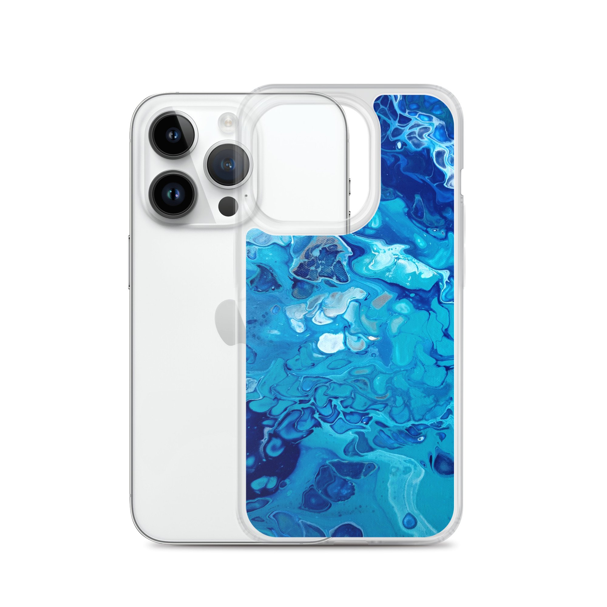 Clear Case for iPhone® - Currents of Clarity - Liminal Layers
