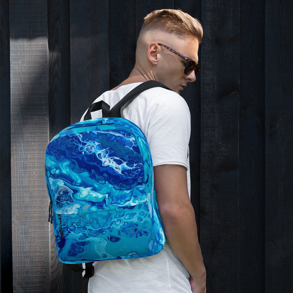 Backpack - Currents of Clarity - Fits 15" Laptop - Water-Resistant Bag - Liminal Layers