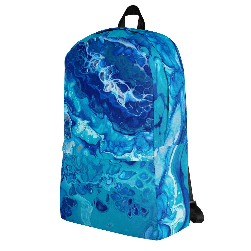 Backpack - Currents of Clarity - Fits 15" Laptop - Water-Resistant Bag - Liminal Layers