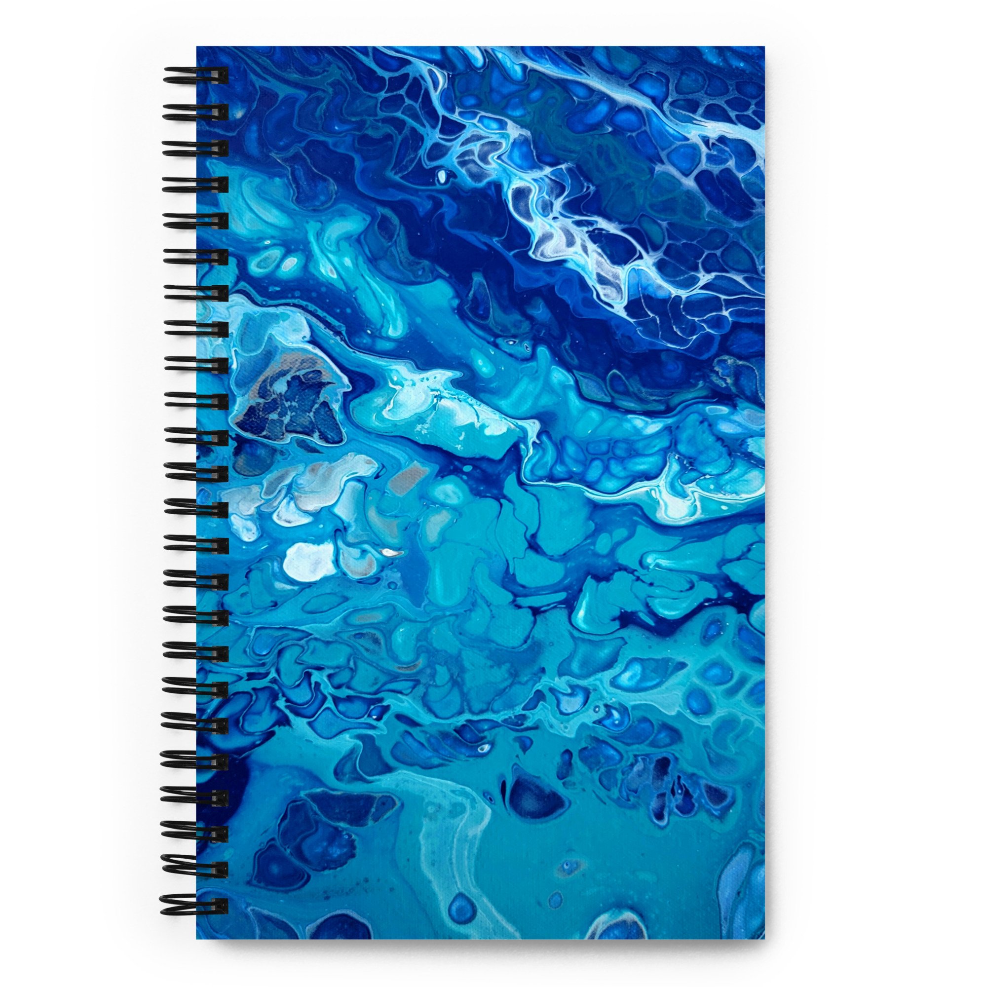 Spiral Notebook - Currents of Clarity - Dotted Page Journal - Liminal Layers