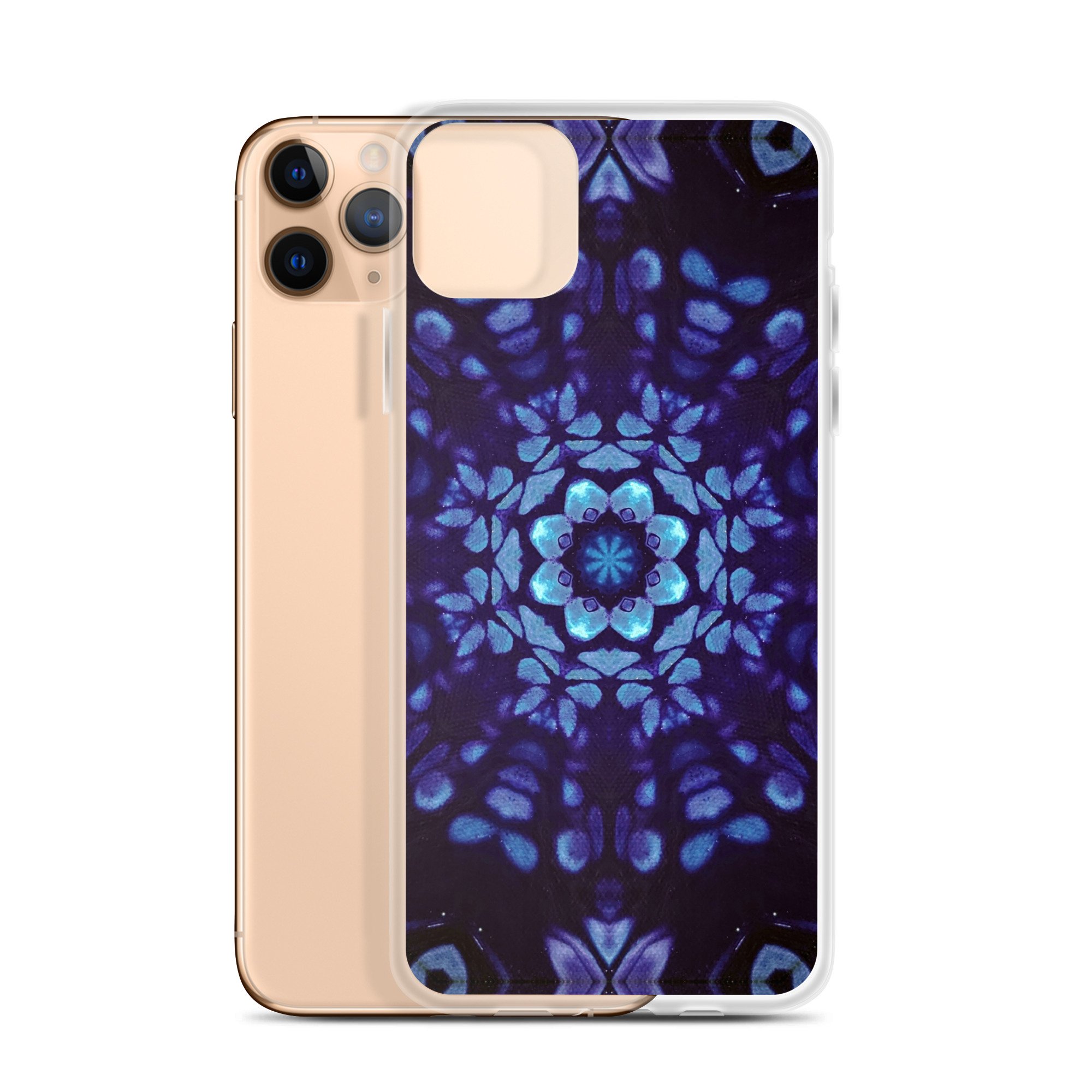 Clear Case for iPhone® - Mystic Bath: Blue Mandala - Liminal Layers