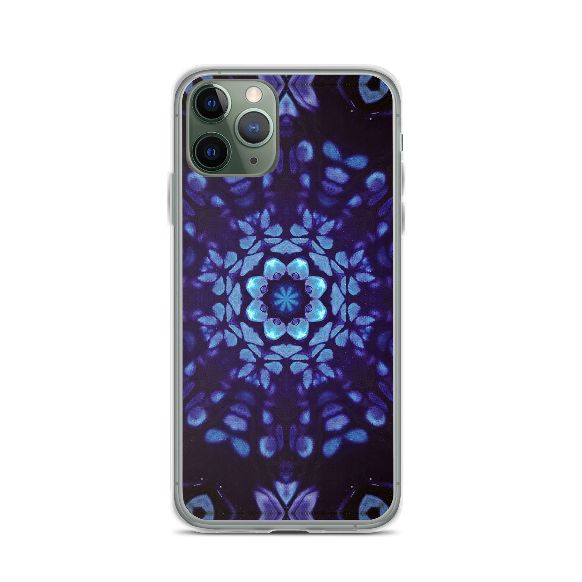 Clear Case for iPhone® - Mystic Bath: Blue Mandala - Liminal Layers