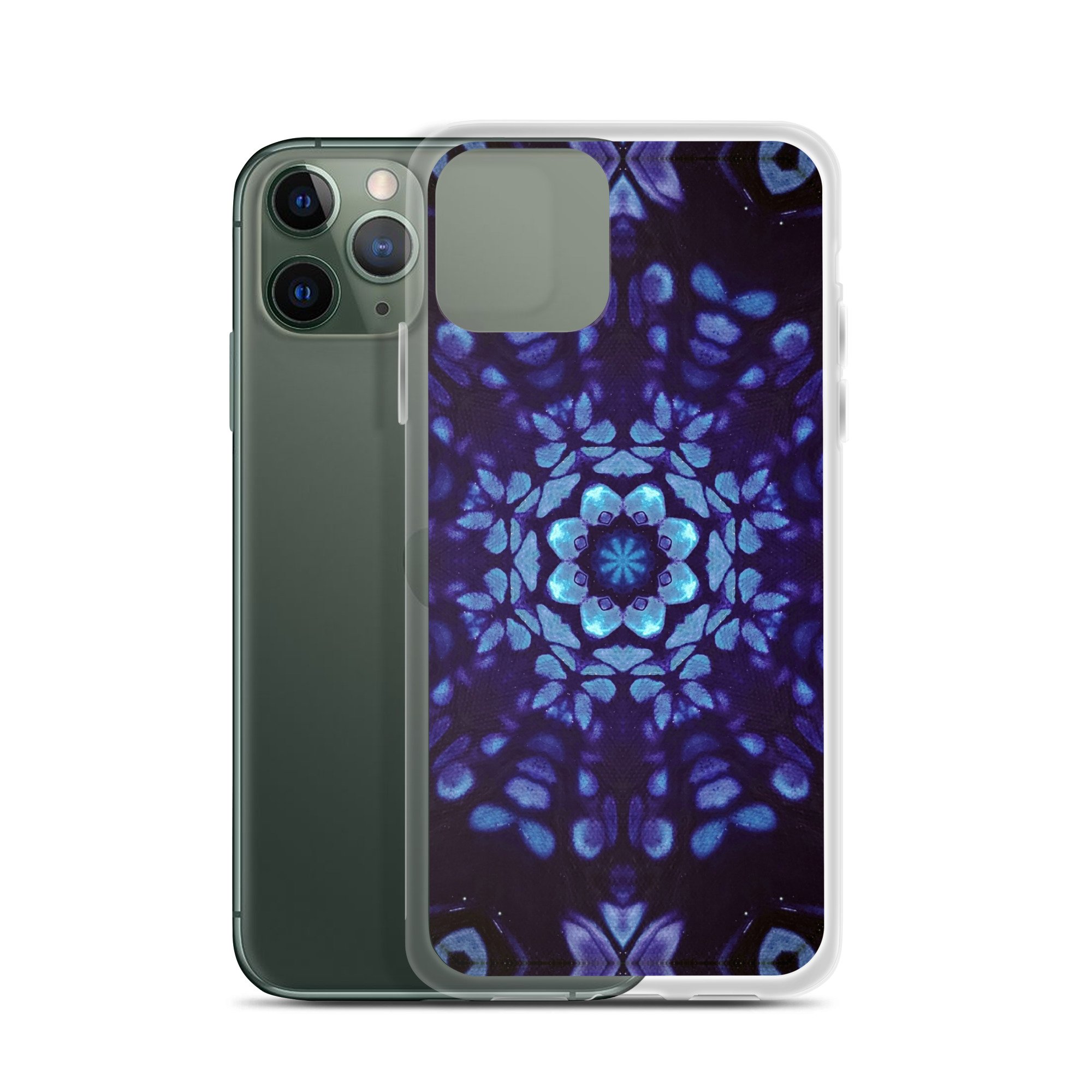 Clear Case for iPhone® - Mystic Bath: Blue Mandala - Liminal Layers