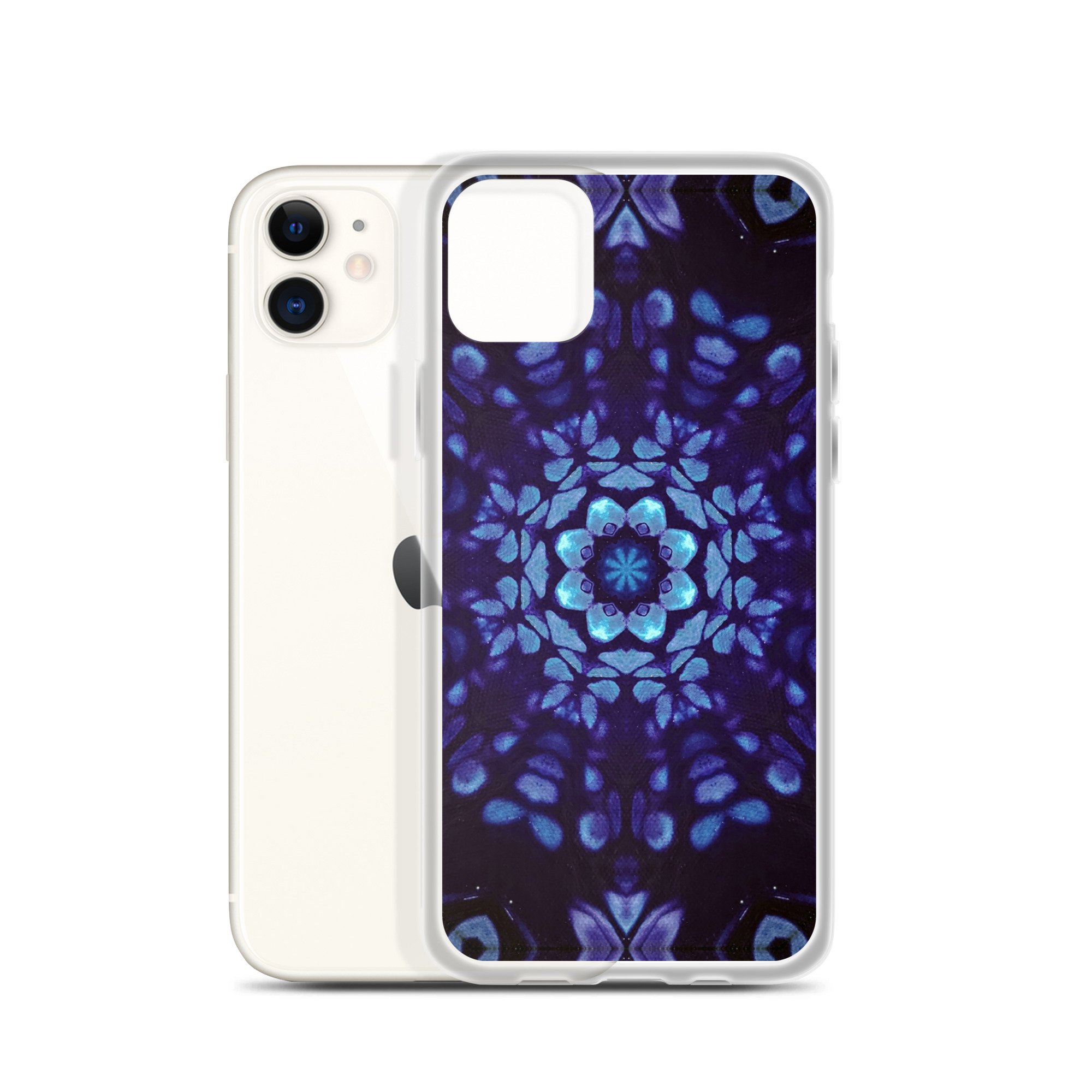 Clear Case for iPhone® - Mystic Bath: Blue Mandala - Liminal Layers
