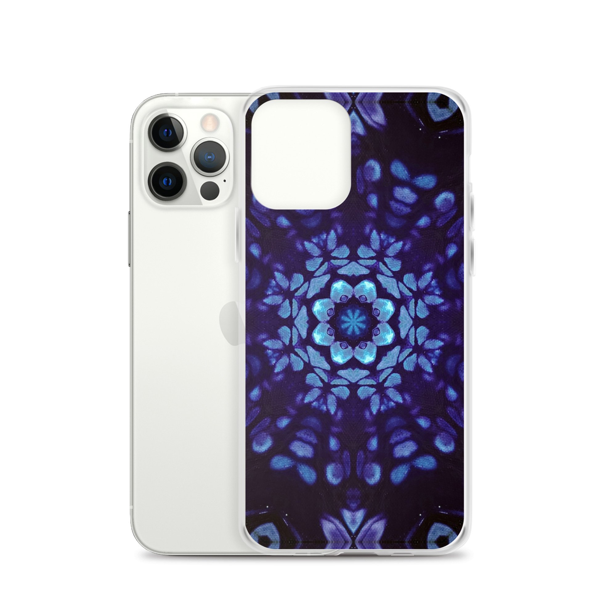 Clear Case for iPhone® - Mystic Bath: Blue Mandala - Liminal Layers