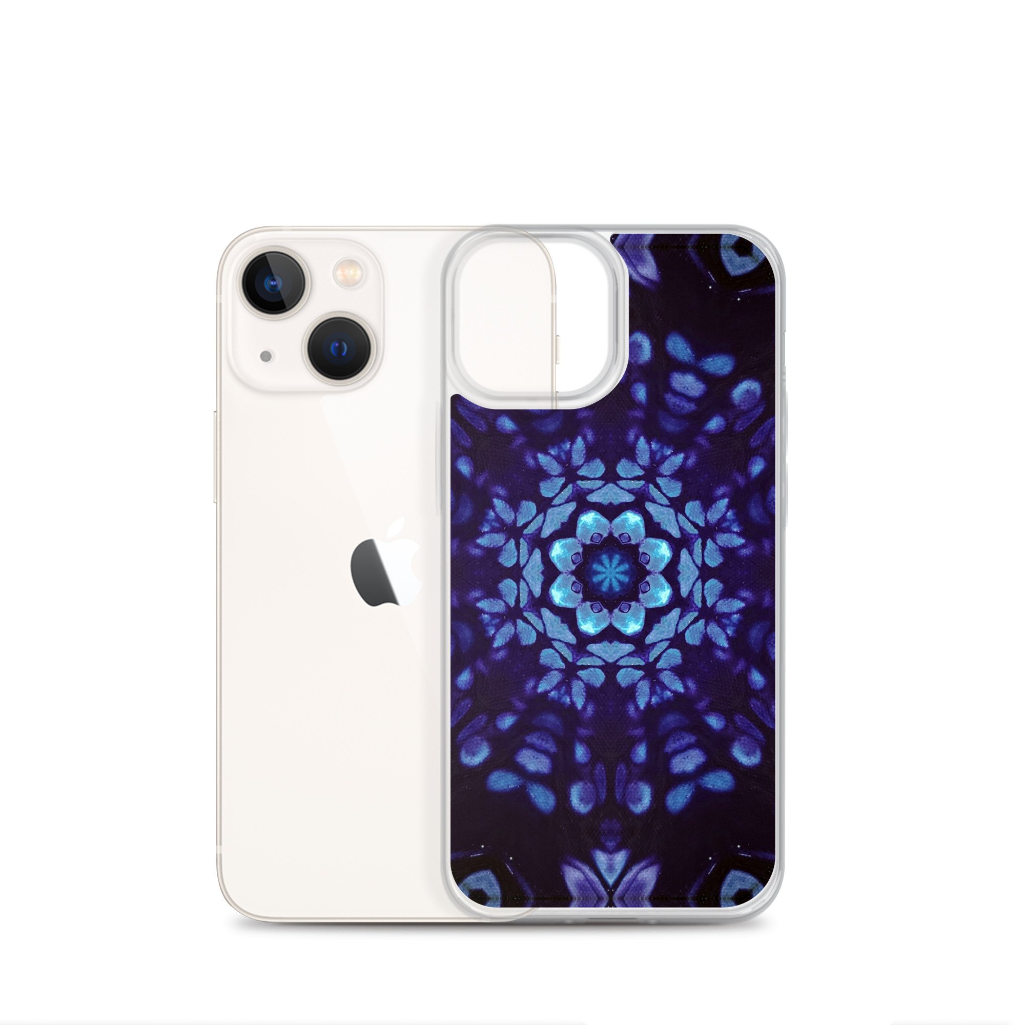 Clear Case for iPhone® - Mystic Bath: Blue Mandala - Liminal Layers