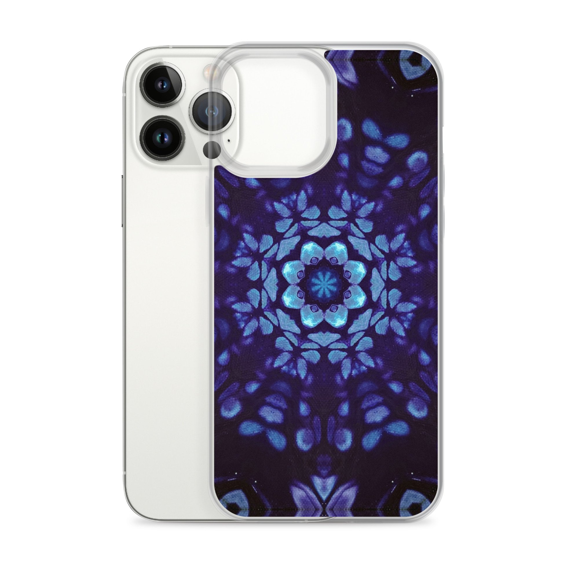 Clear Case for iPhone® - Mystic Bath: Blue Mandala - Liminal Layers