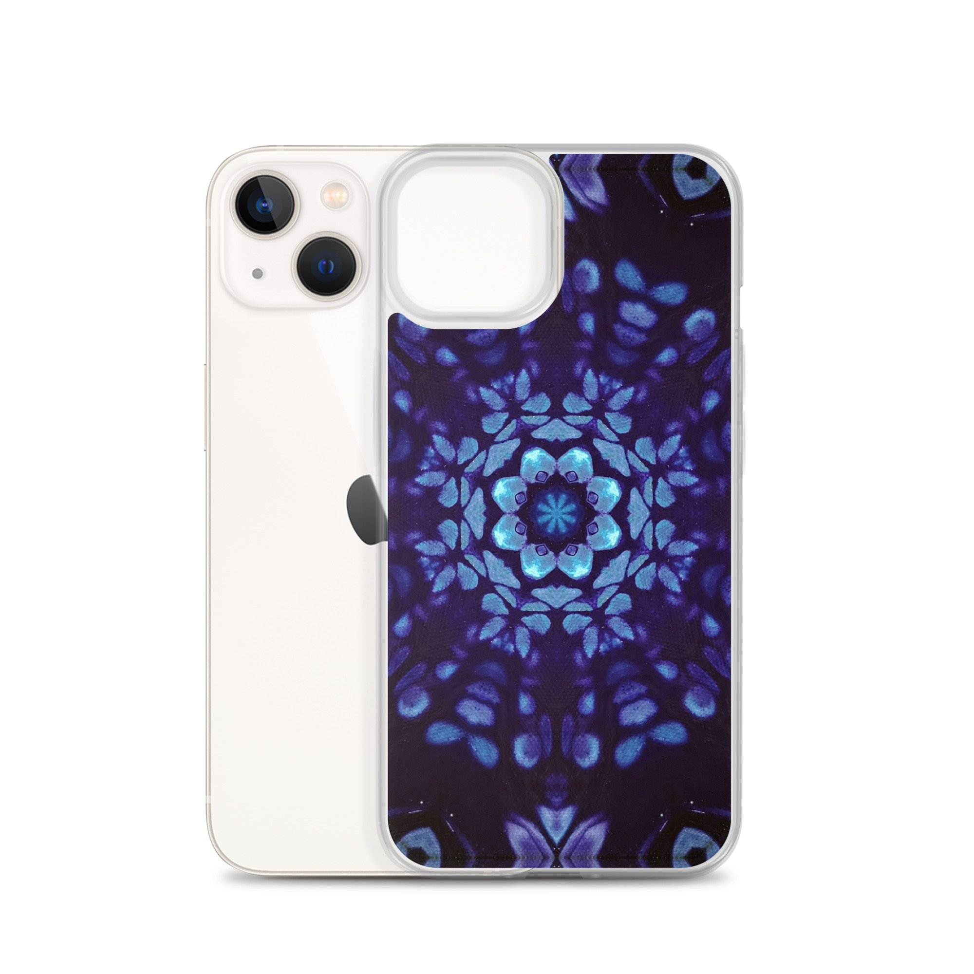 Clear Case for iPhone® - Mystic Bath: Blue Mandala - Liminal Layers