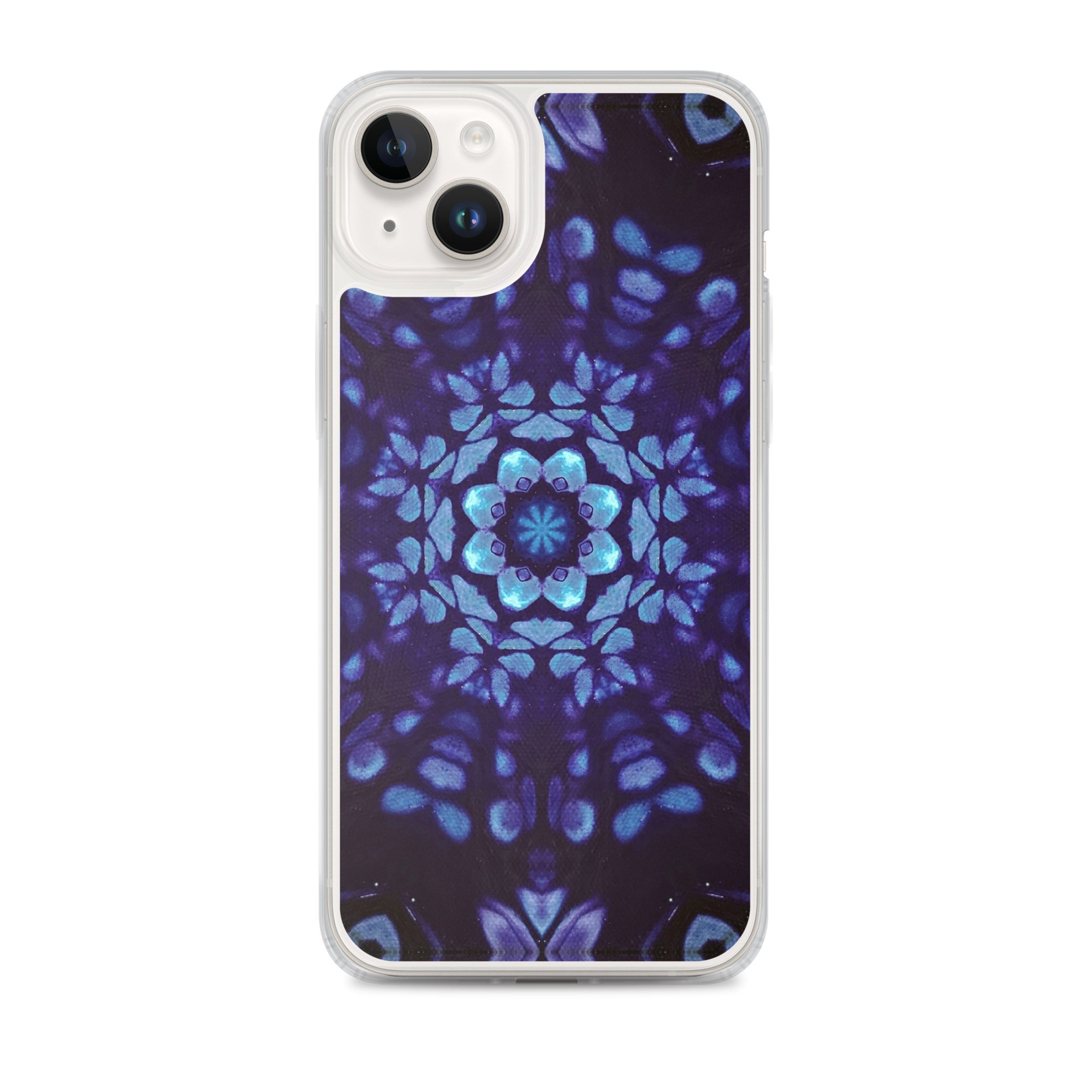 Clear Case for iPhone® - Mystic Bath: Blue Mandala - Liminal Layers