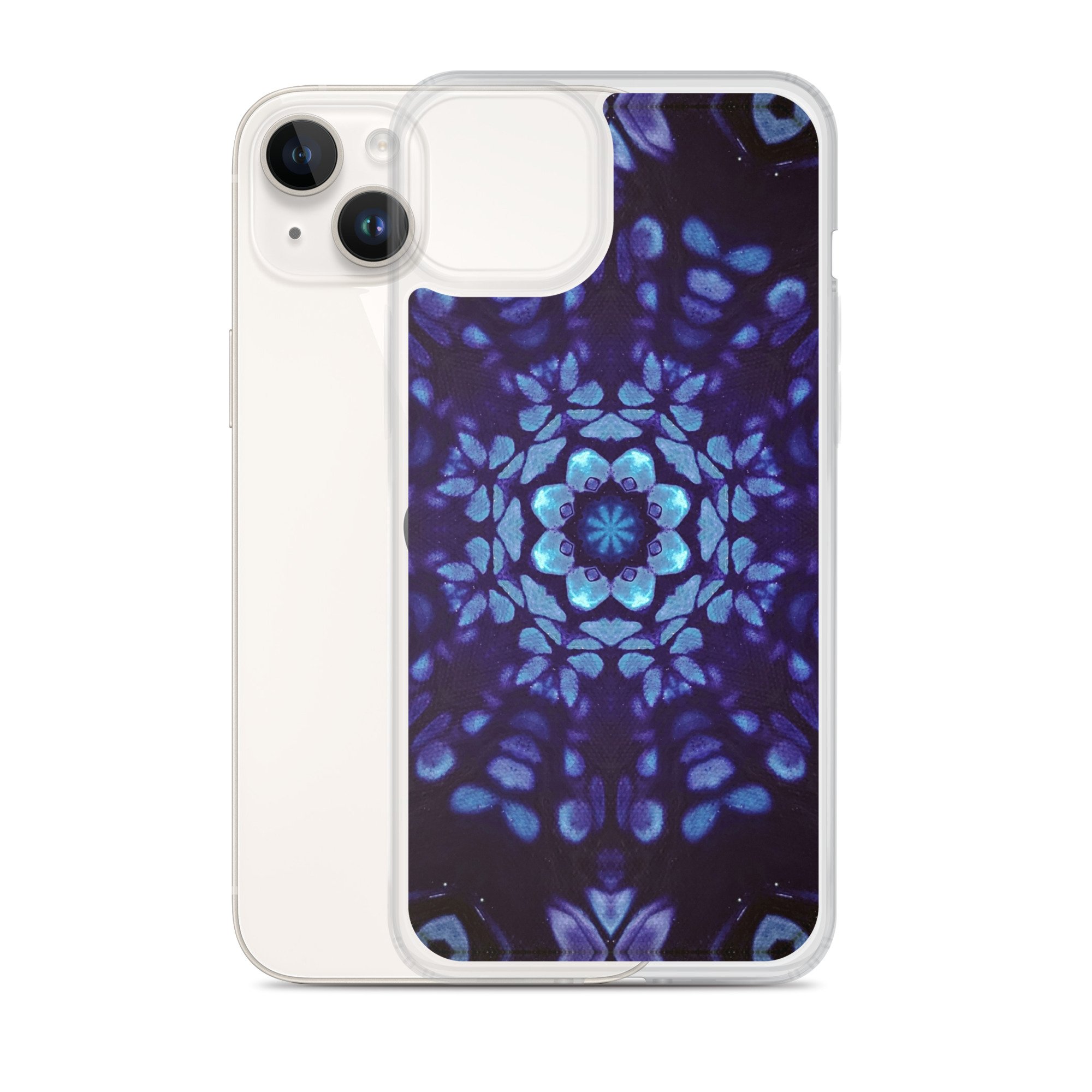 Clear Case for iPhone® - Mystic Bath: Blue Mandala - Liminal Layers
