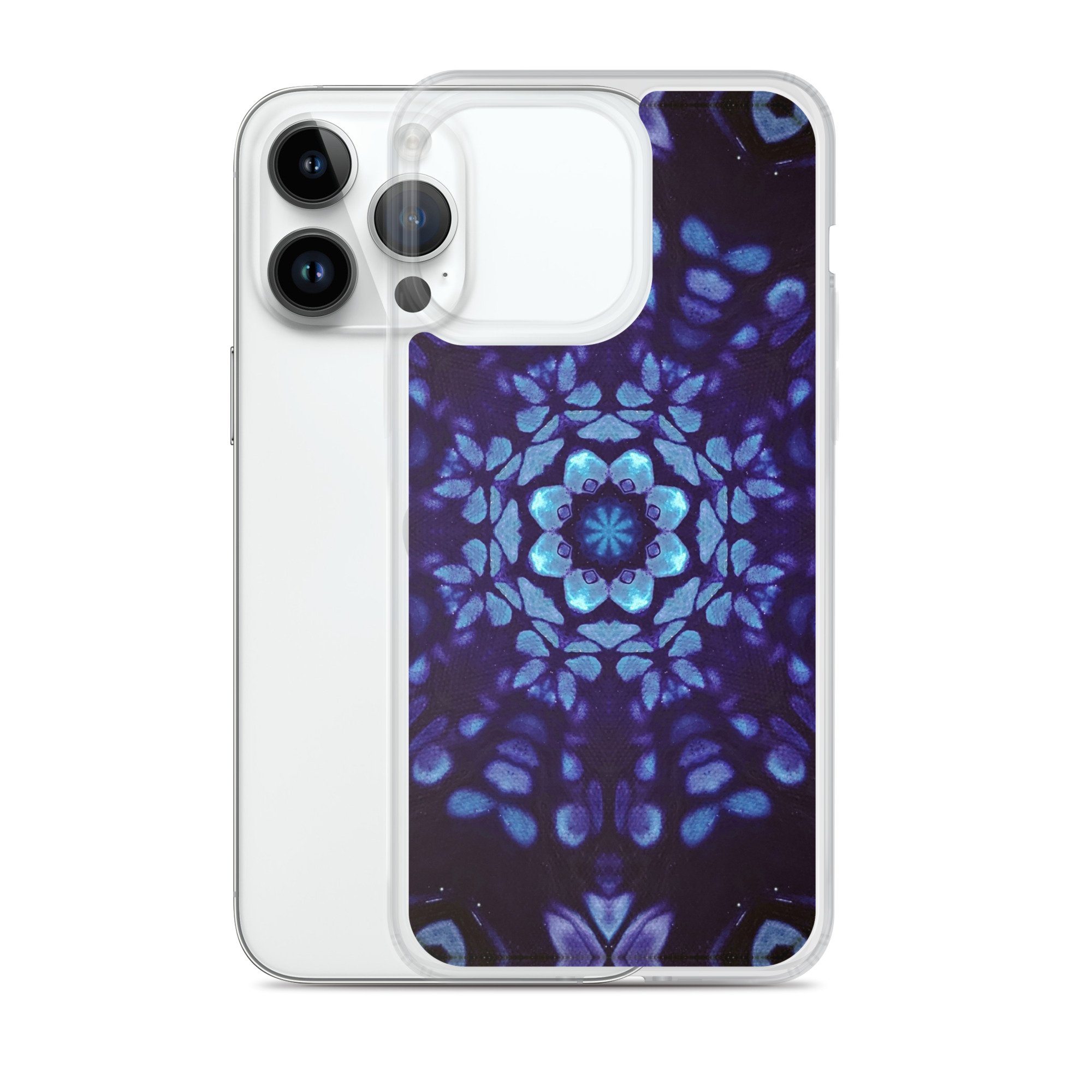 Clear Case for iPhone® - Mystic Bath: Blue Mandala - Liminal Layers