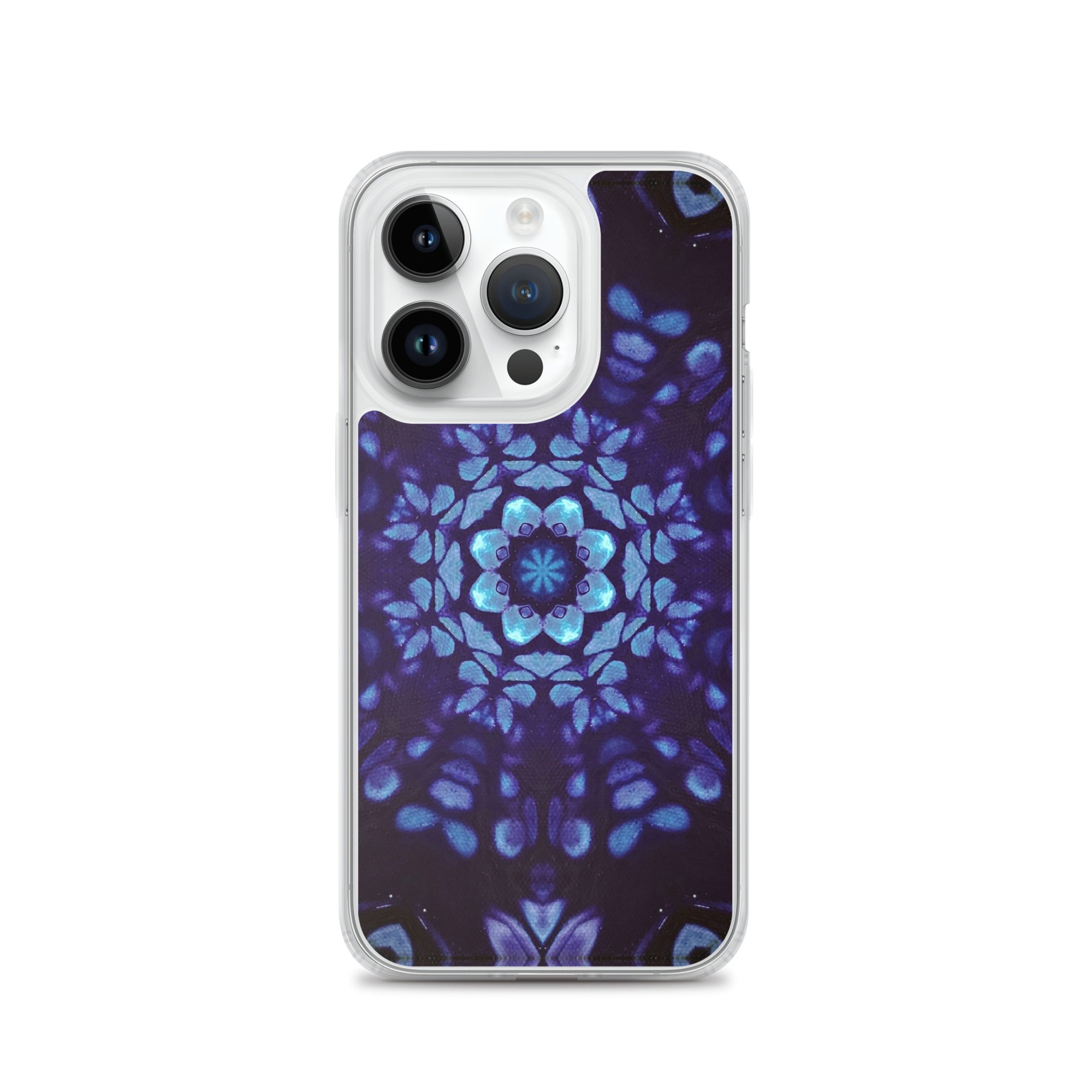 Clear Case for iPhone® - Mystic Bath: Blue Mandala - Liminal Layers