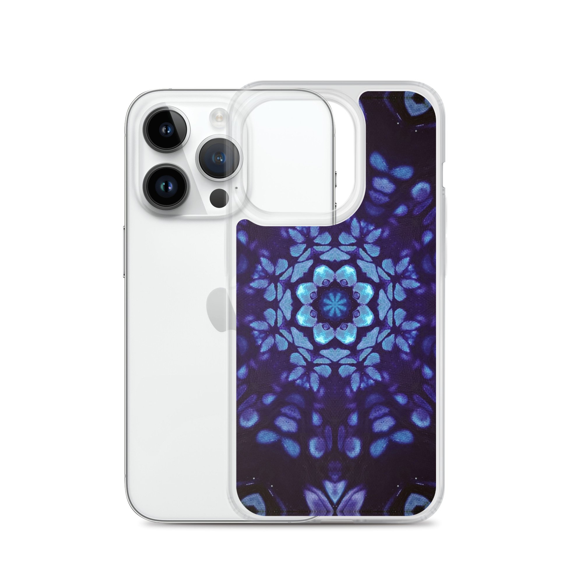 Clear Case for iPhone® - Mystic Bath: Blue Mandala - Liminal Layers