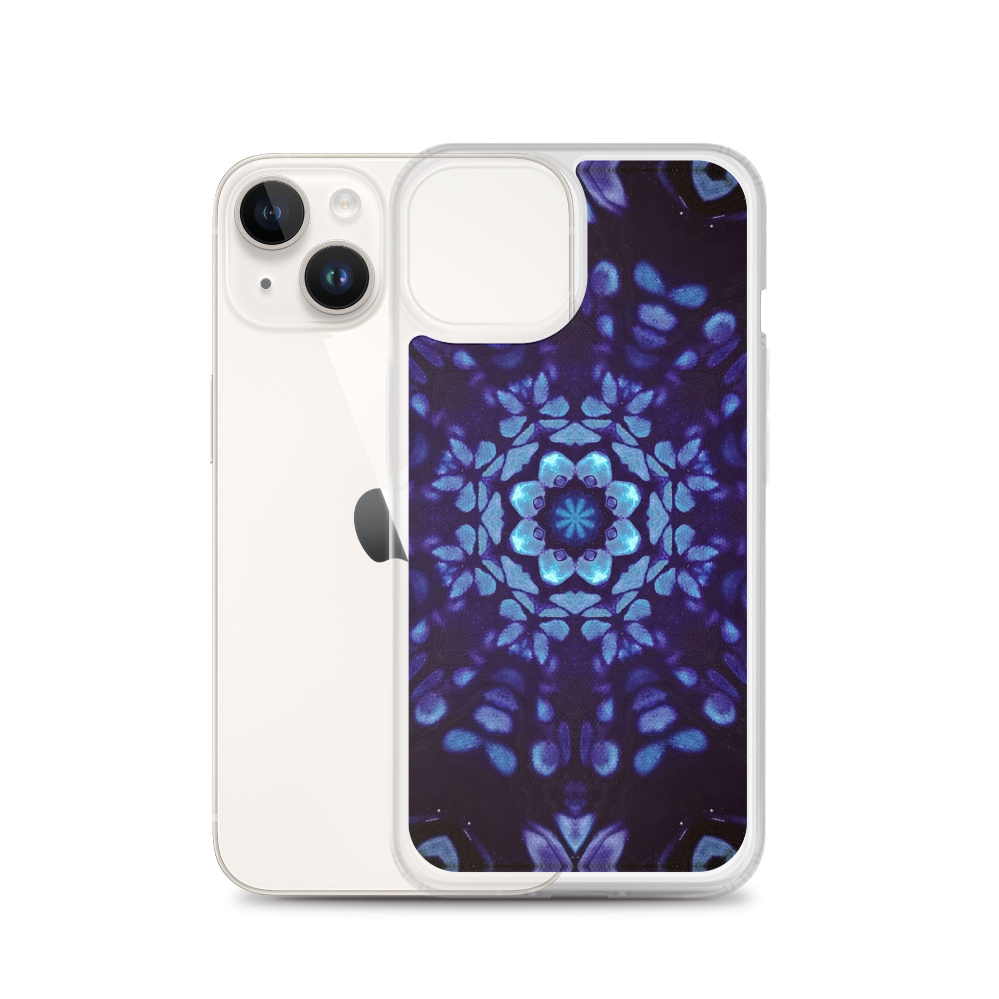 Clear Case for iPhone® - Mystic Bath: Blue Mandala - Liminal Layers