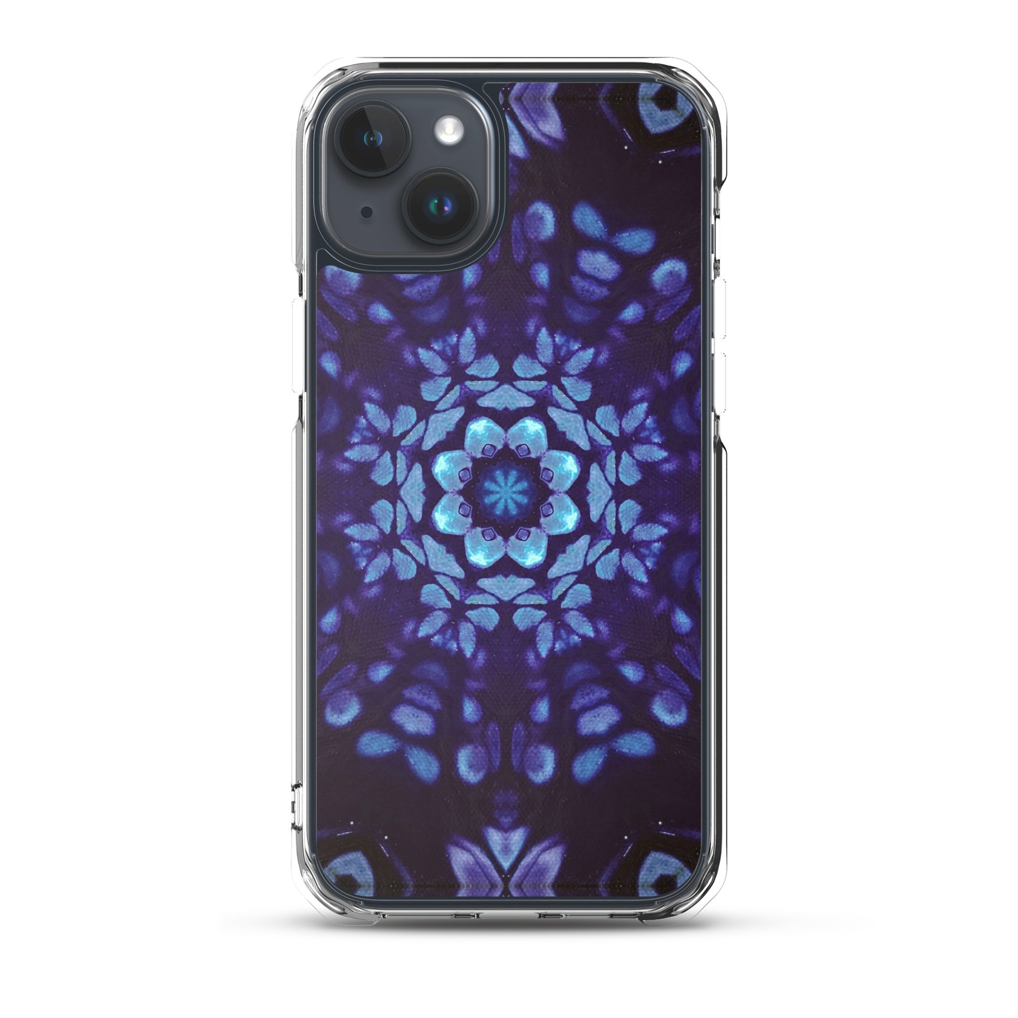 Clear Case for iPhone® - Mystic Bath: Blue Mandala - Liminal Layers