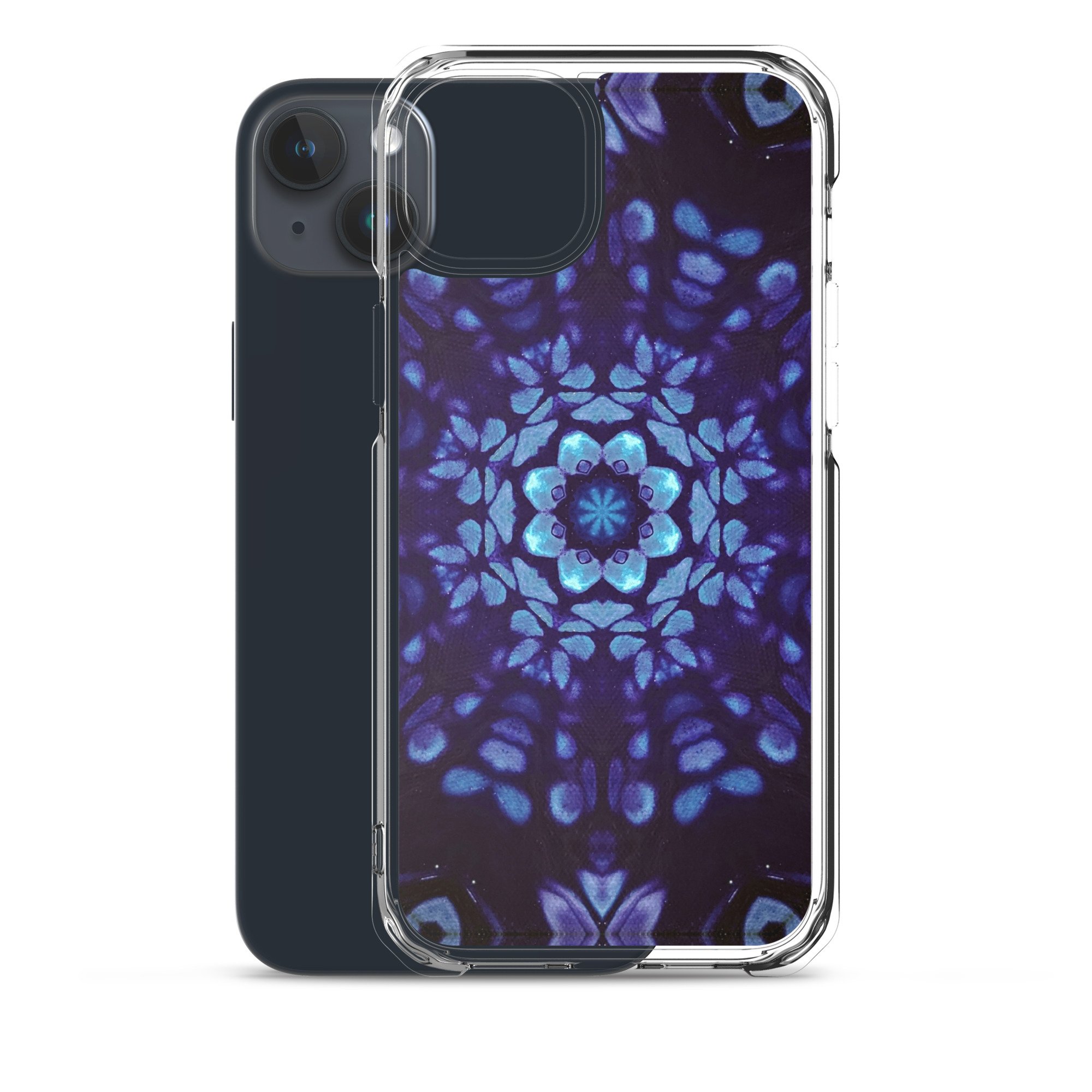 Clear Case for iPhone® - Mystic Bath: Blue Mandala - Liminal Layers