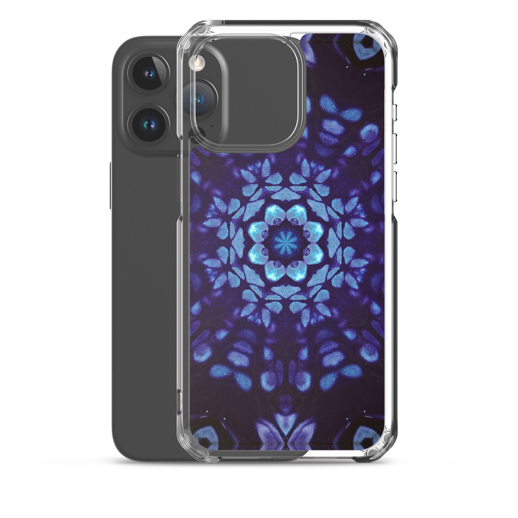Clear Case for iPhone® - Mystic Bath: Blue Mandala - Liminal Layers